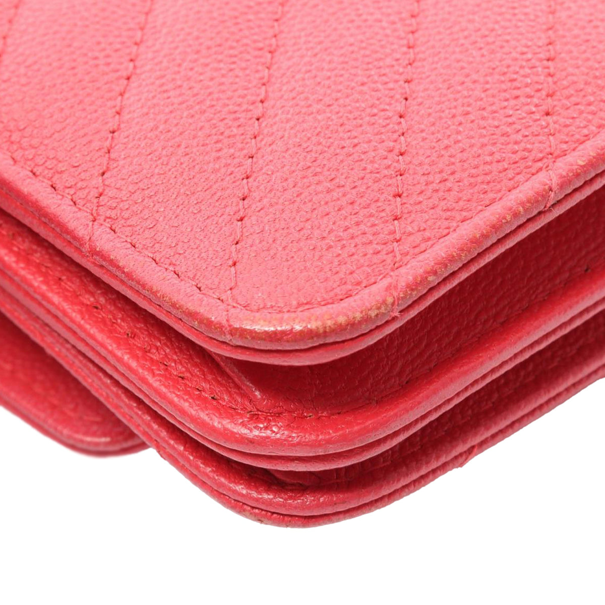 Chanel Chevron Caviar Boy Wallet on Chain