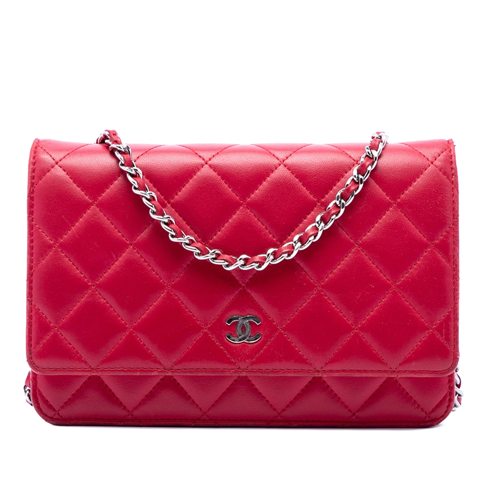 Chanel CC Quilted Lambskin Wallet on Chain
