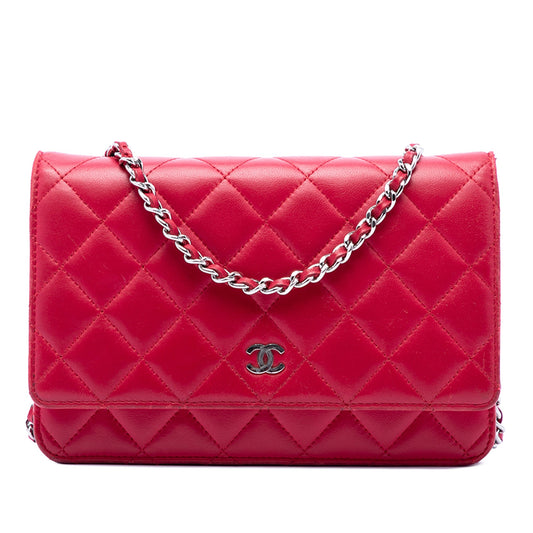 Chanel CC Quilted Lambskin Wallet on Chain