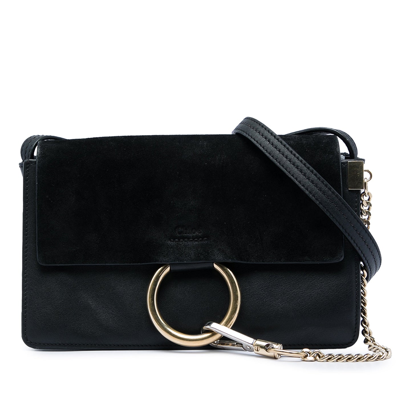 Chloé Small Suede and Calfskin Faye Crossbody
