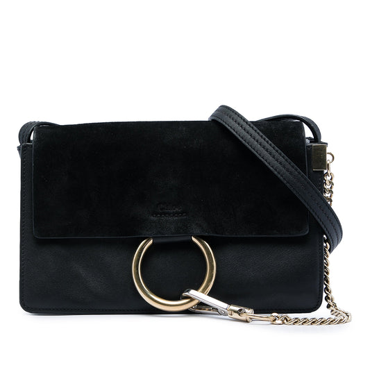 Chloé Small Suede and Calfskin Faye Crossbody