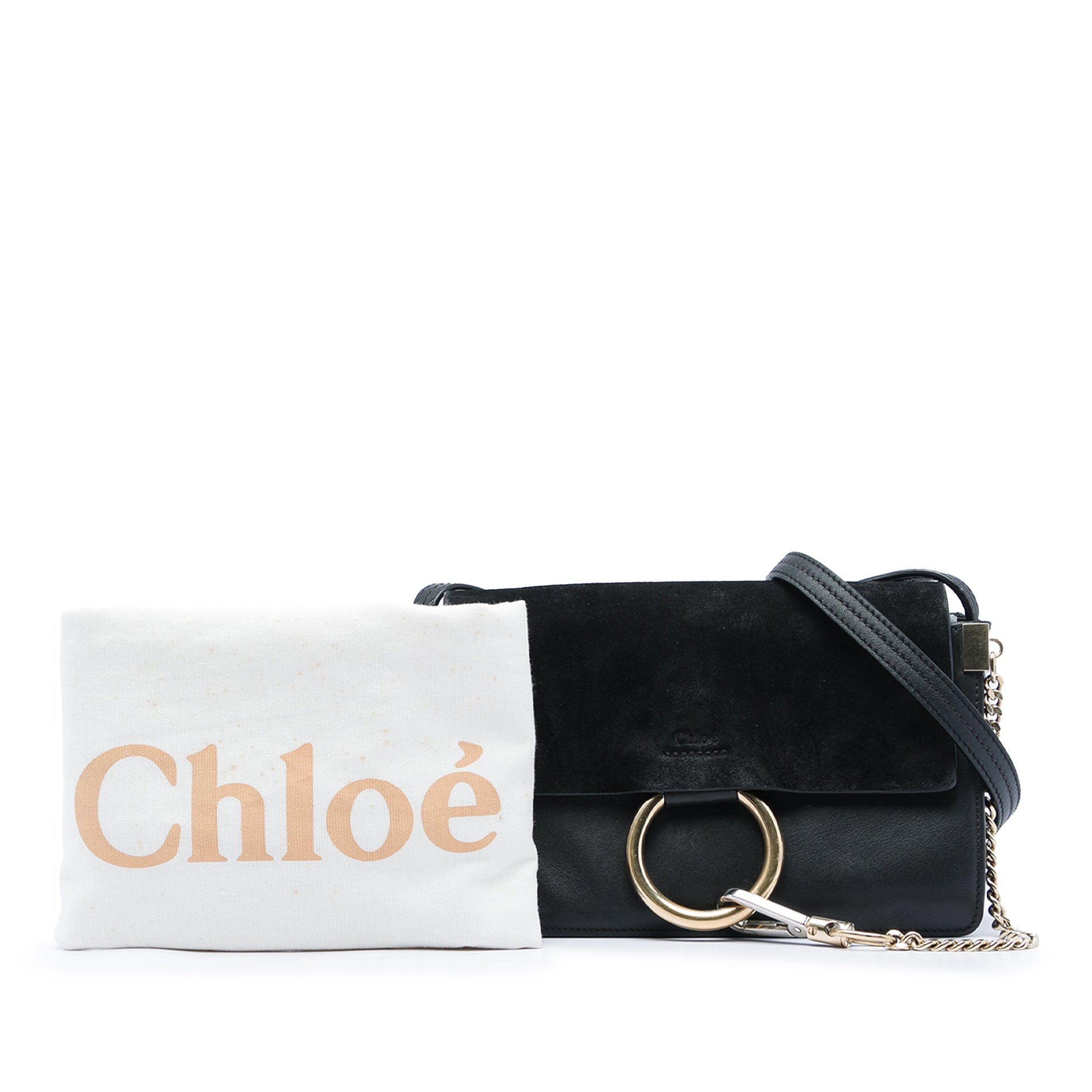 Chloé Small Suede and Calfskin Faye Crossbody