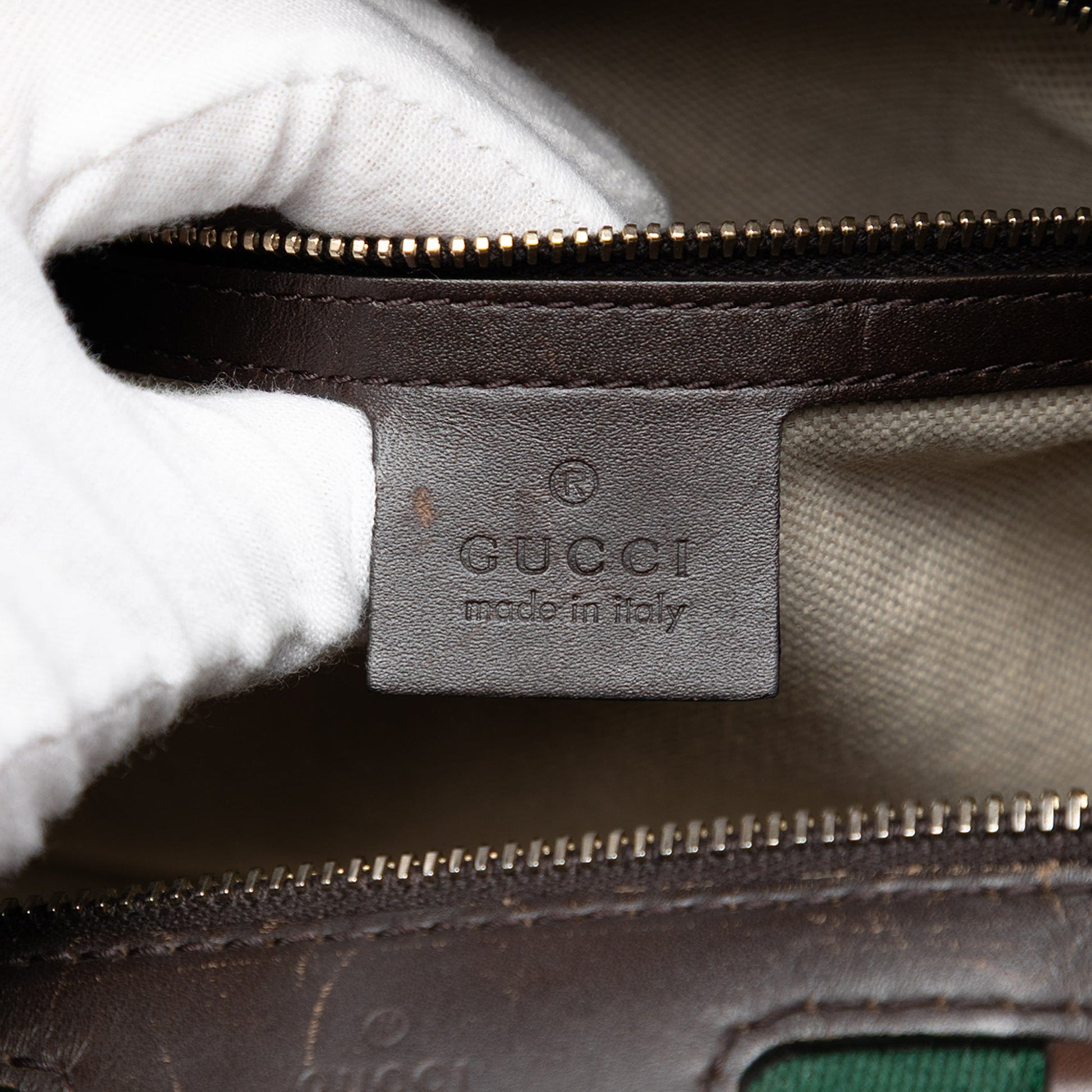 Gucci Medium GG Canvas Web Joy Boston Bag