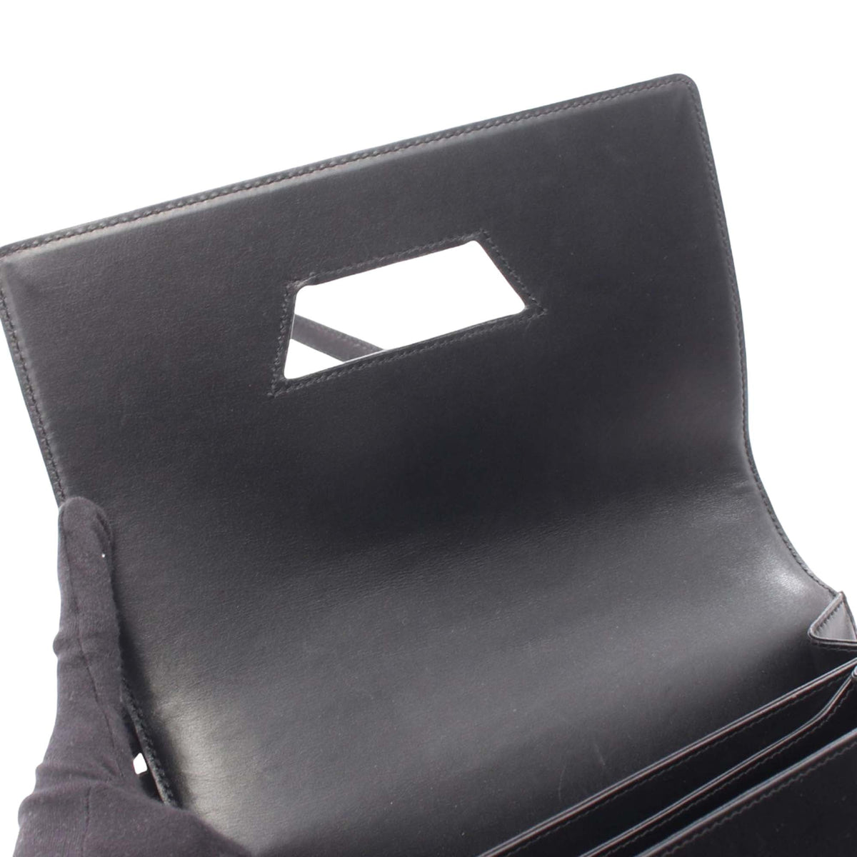 LOEWE Leather Barcelona Flap — Black