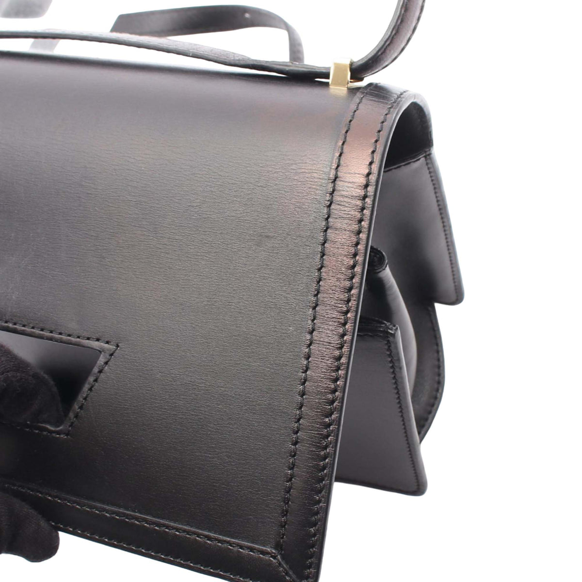 LOEWE Leather Barcelona Flap — Black