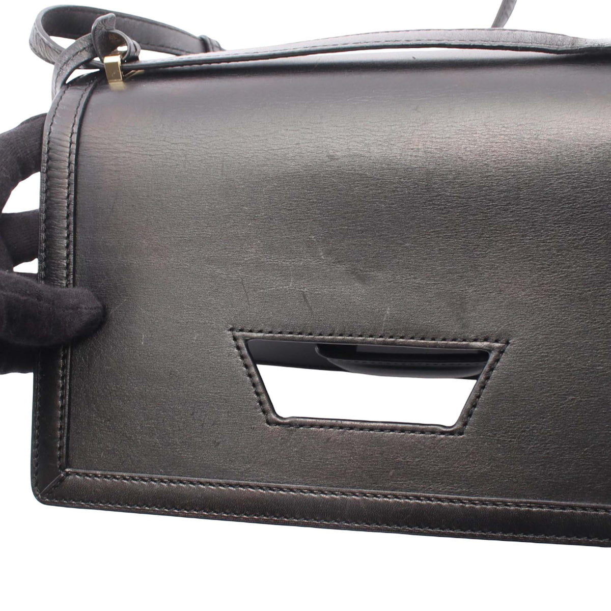 LOEWE Leather Barcelona Flap — Black
