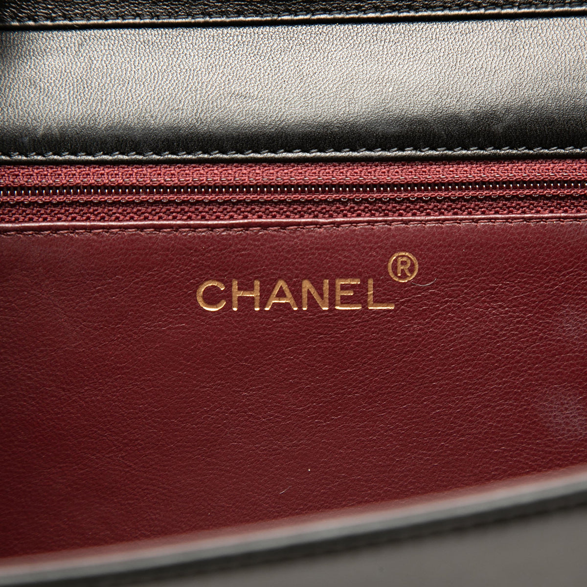 Chanel Small CC Quilted Lambskin Full Single Flap — Black