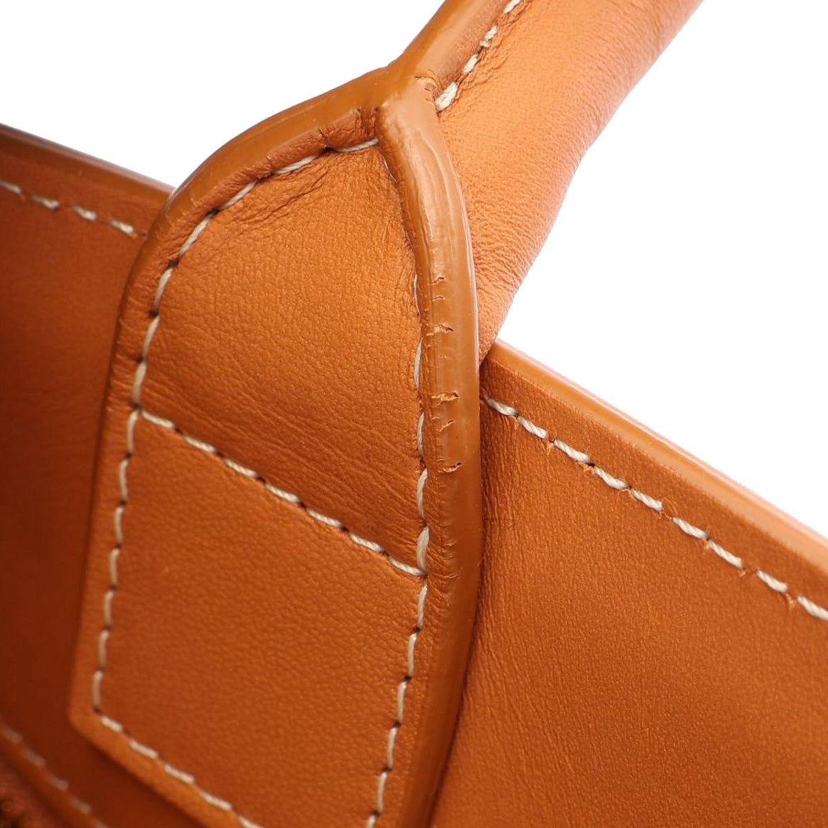 Celine Small Canvas Vertical Cabas Satchel — Brown
