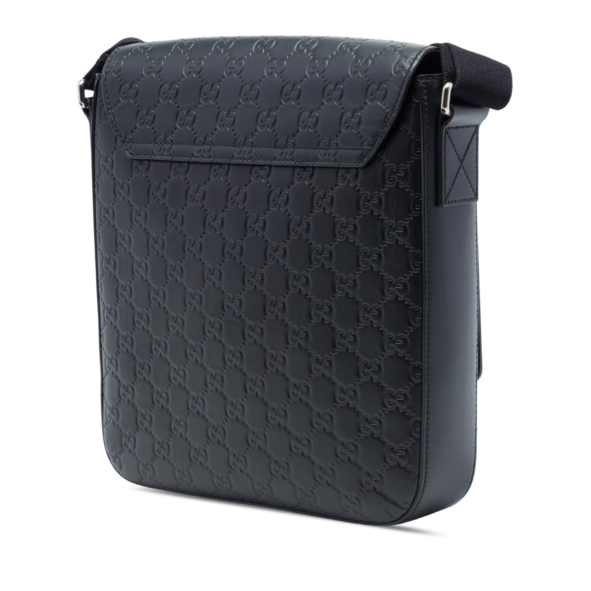 Gucci Guccissima Flap Messenger Bag