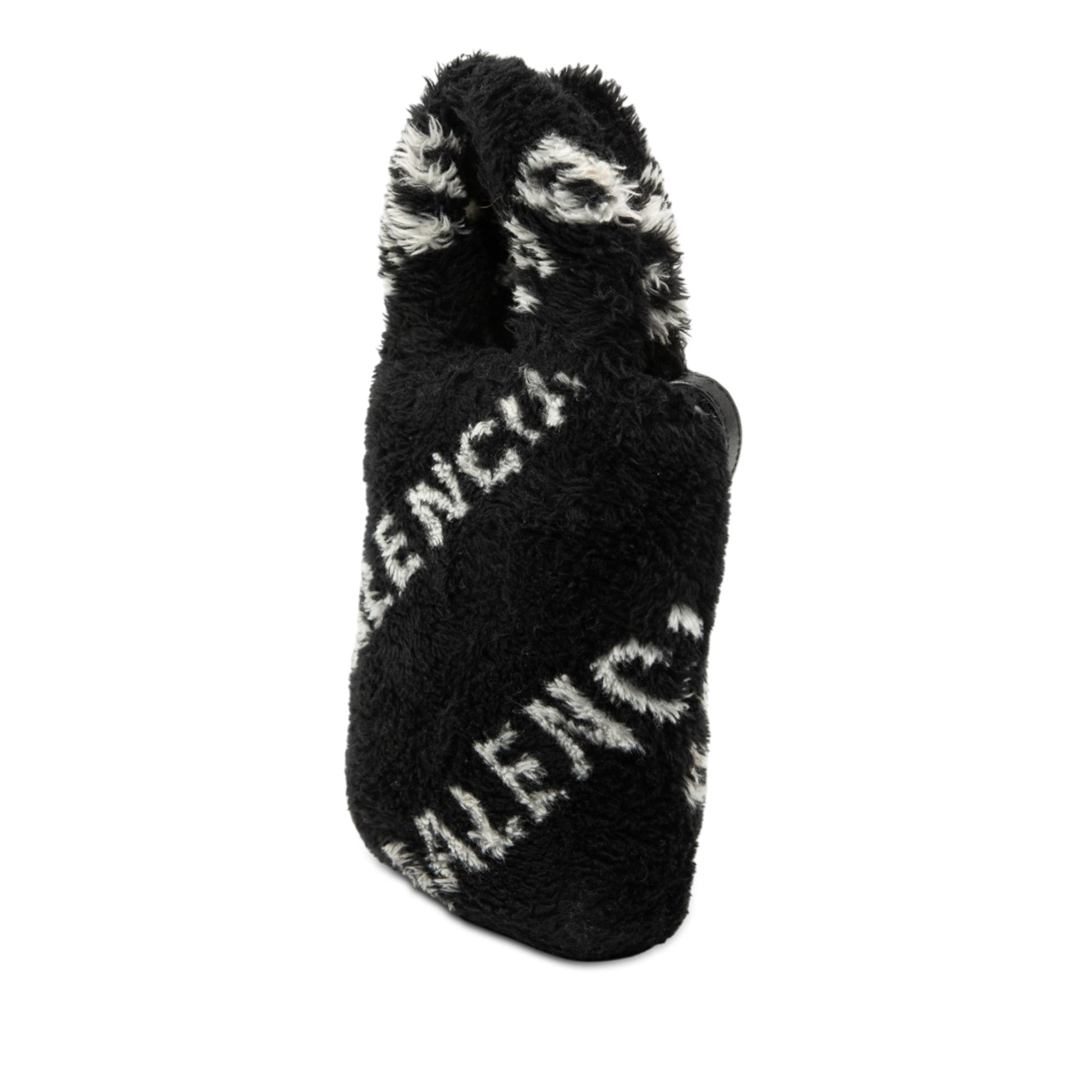 Balenciaga Faux Fur Logo Everyday Phone Holder