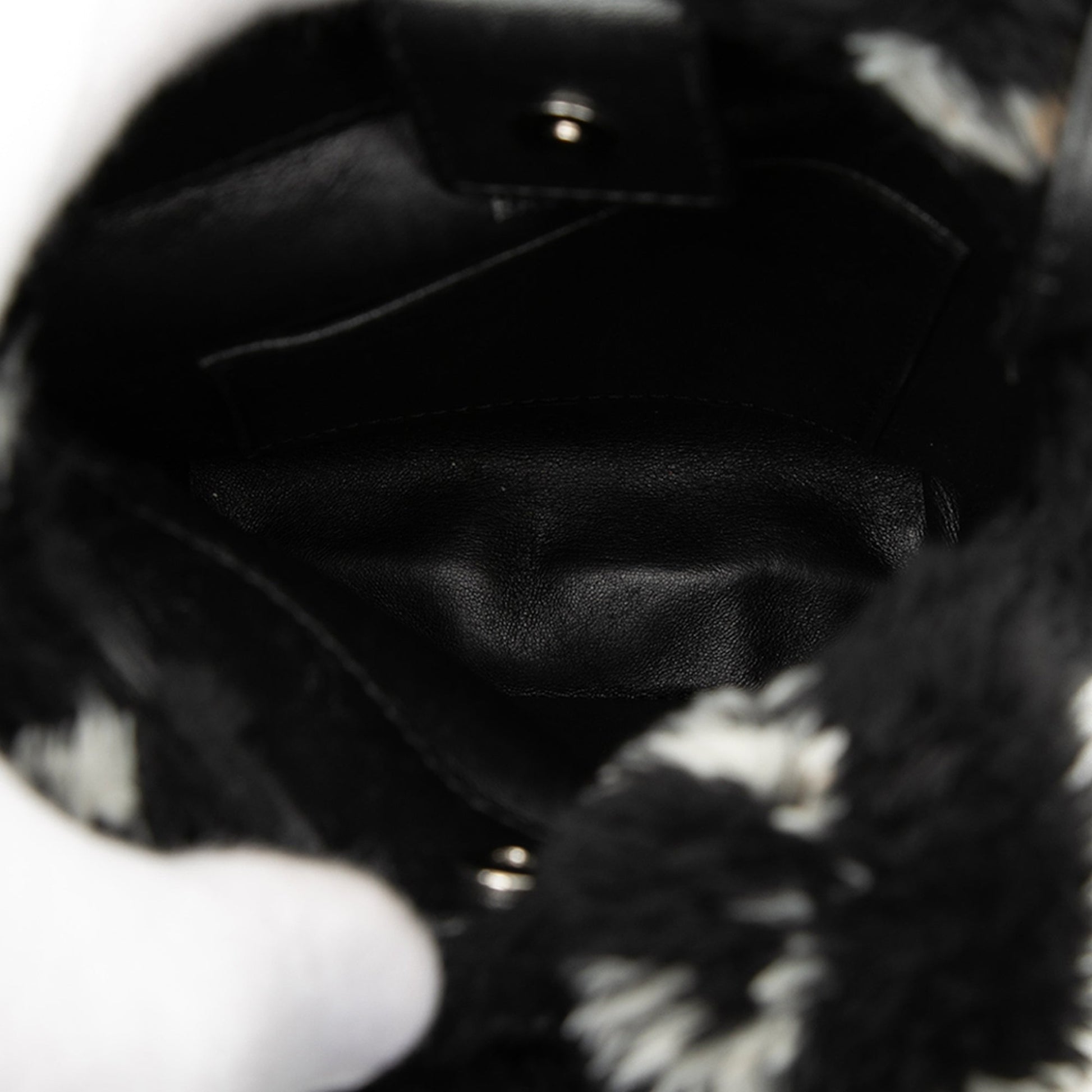 Balenciaga Faux Fur Logo Everyday Phone Holder