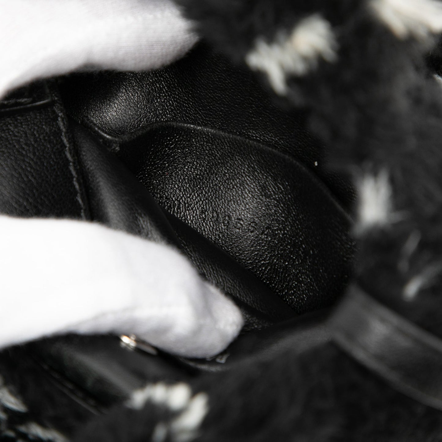 Balenciaga Faux Fur Logo Everyday Phone Holder