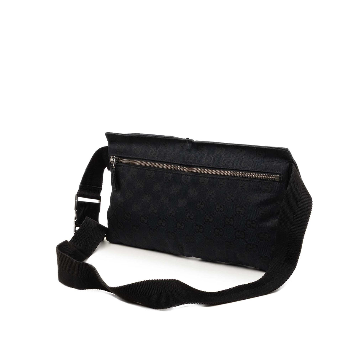 Gucci GG Canvas Double Pocket Belt Bag