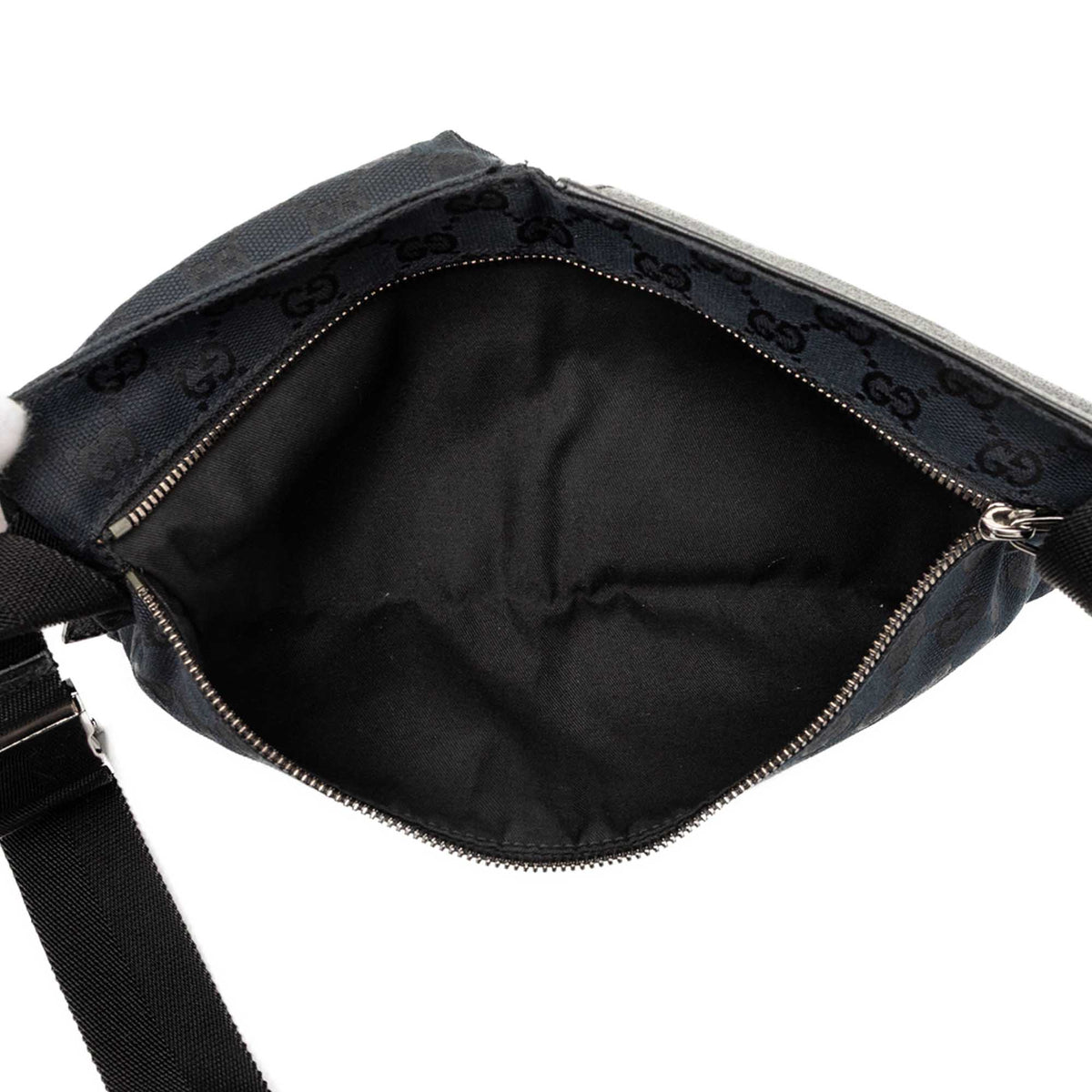 Gucci GG Canvas Double Pocket Belt Bag
