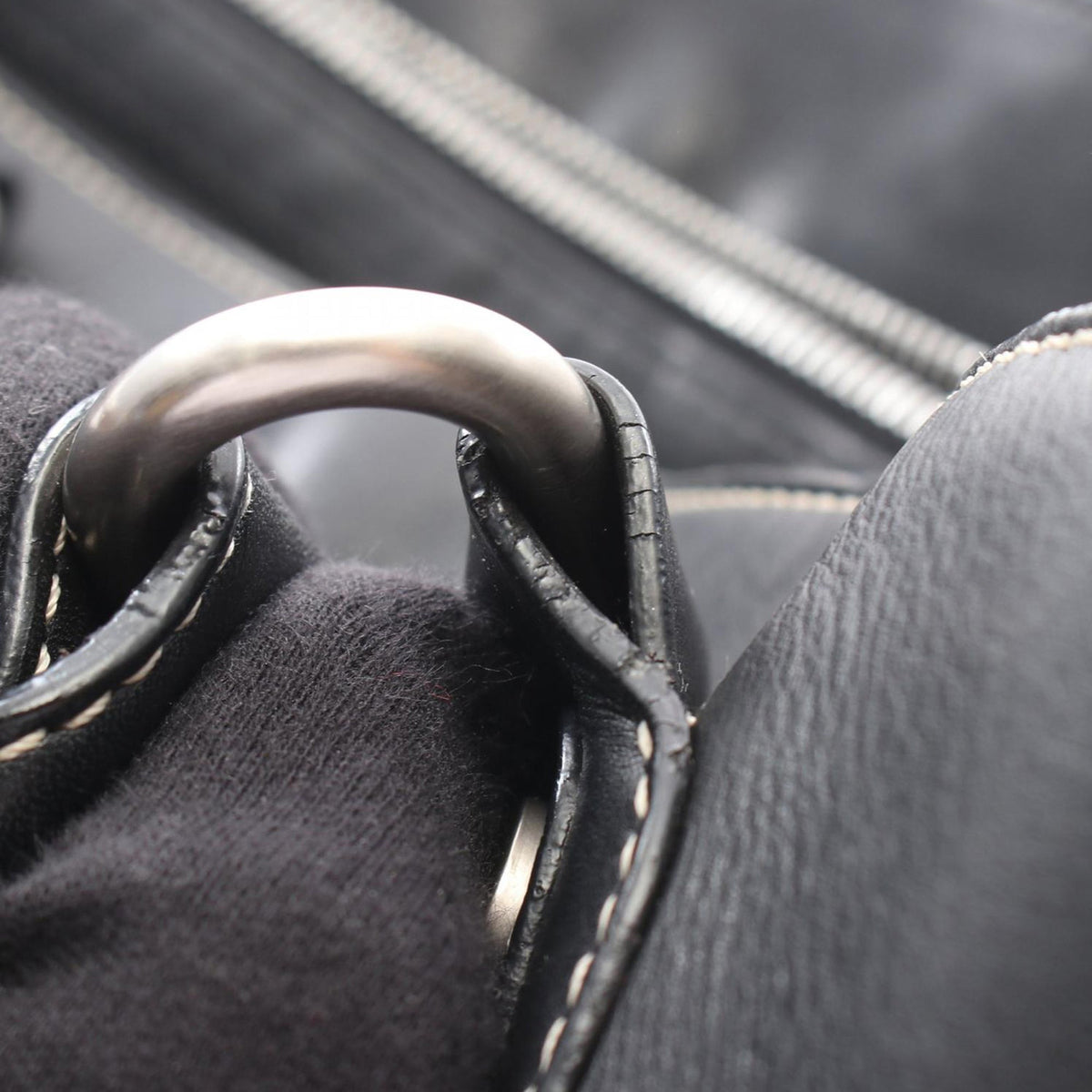 Celine Leather Boogie Handbag — Black