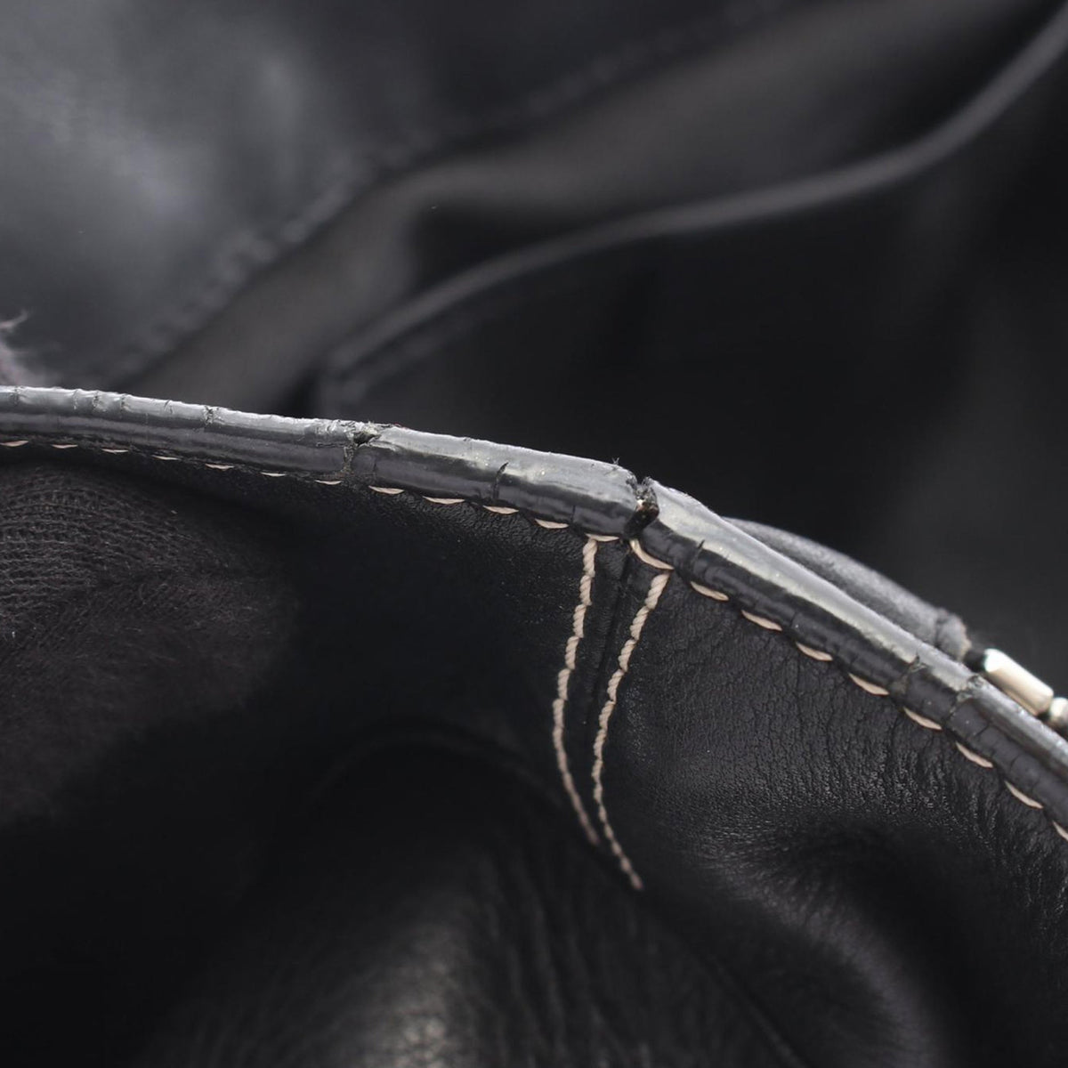Celine Leather Boogie Handbag — Black