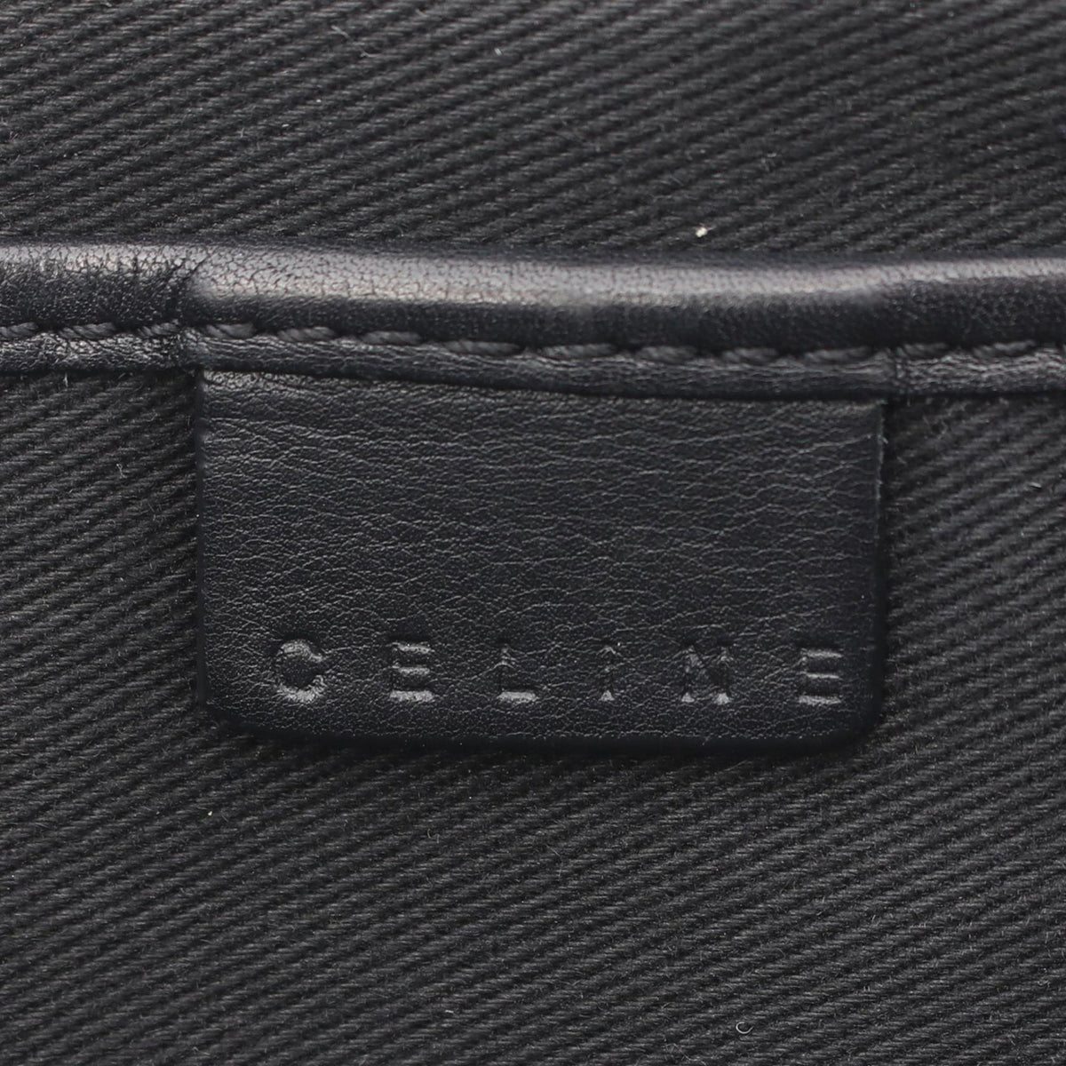 Celine Leather Boogie Handbag — Black