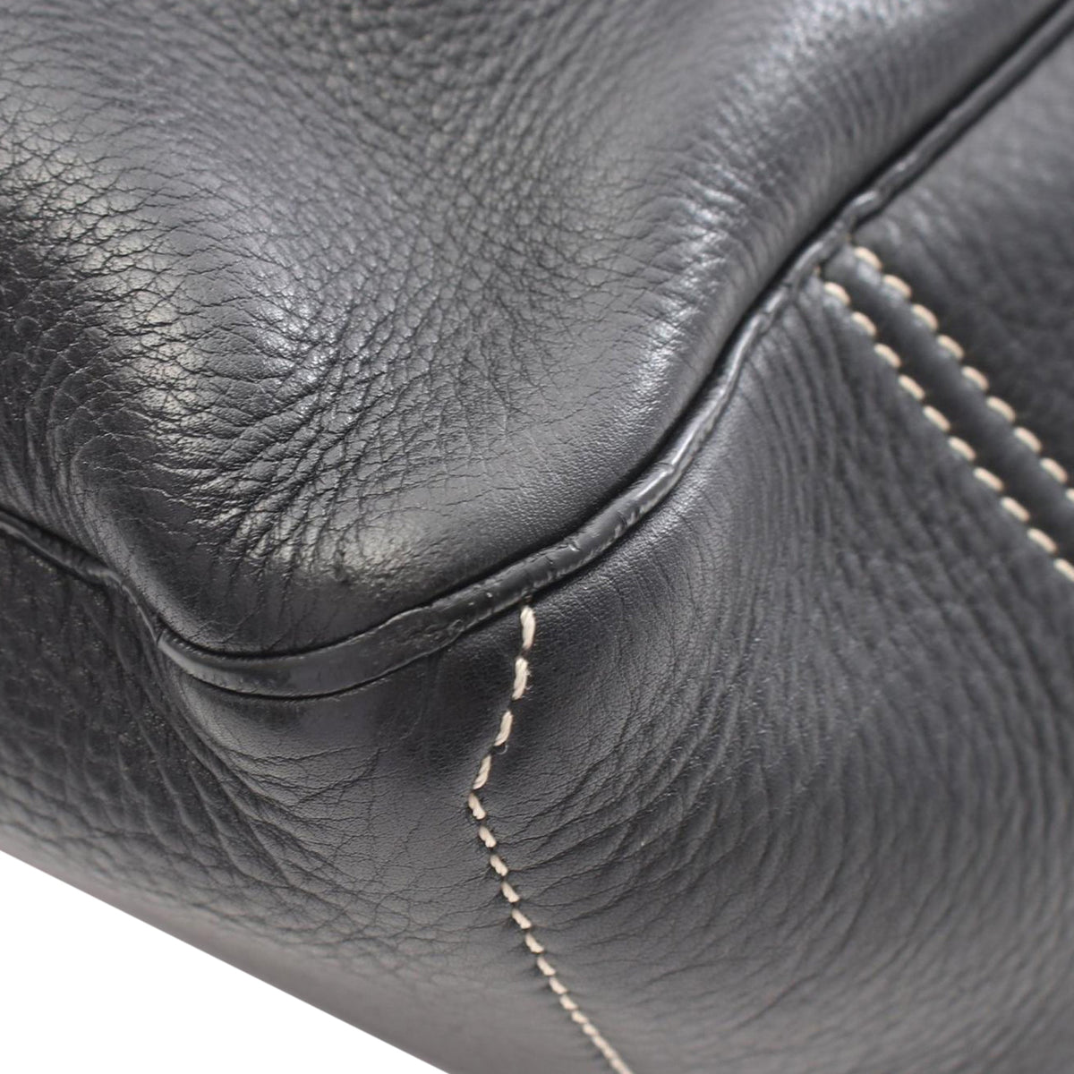 Celine Leather Boogie Handbag — Black