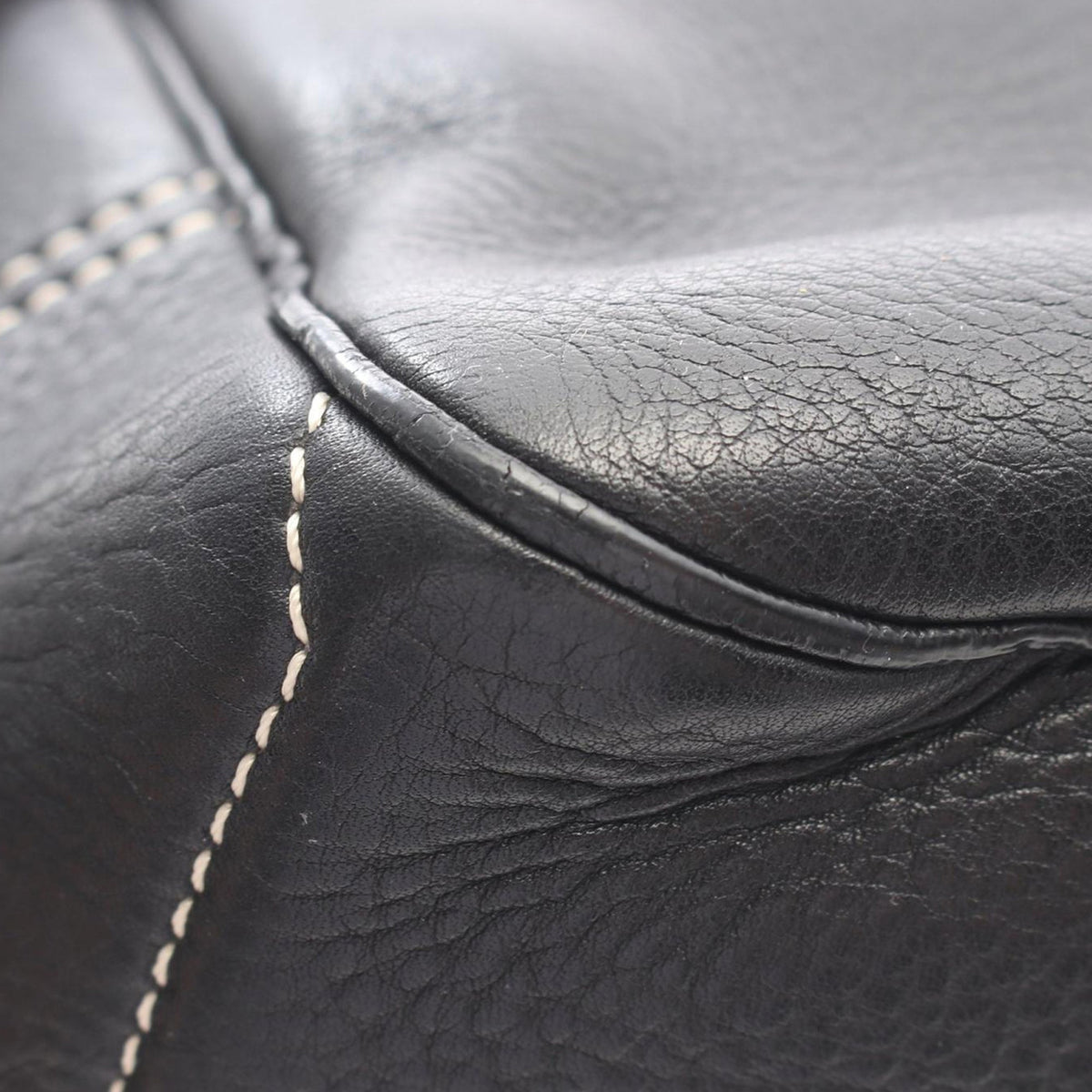 Celine Leather Boogie Handbag — Black