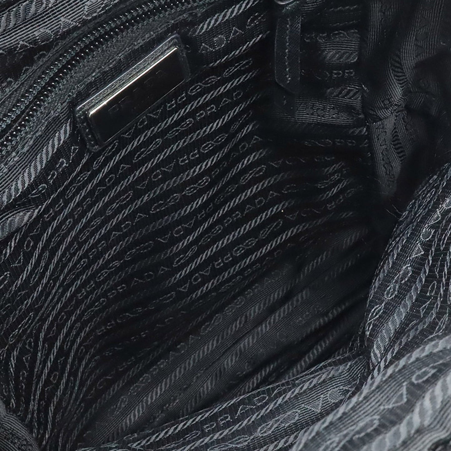 Prada Metallic Tessuto Sling Bag