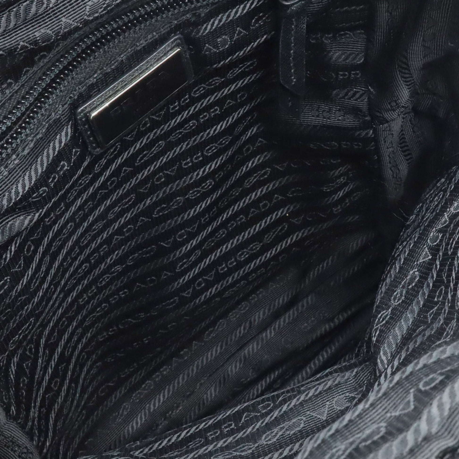 Prada Metallic Tessuto Sling Bag