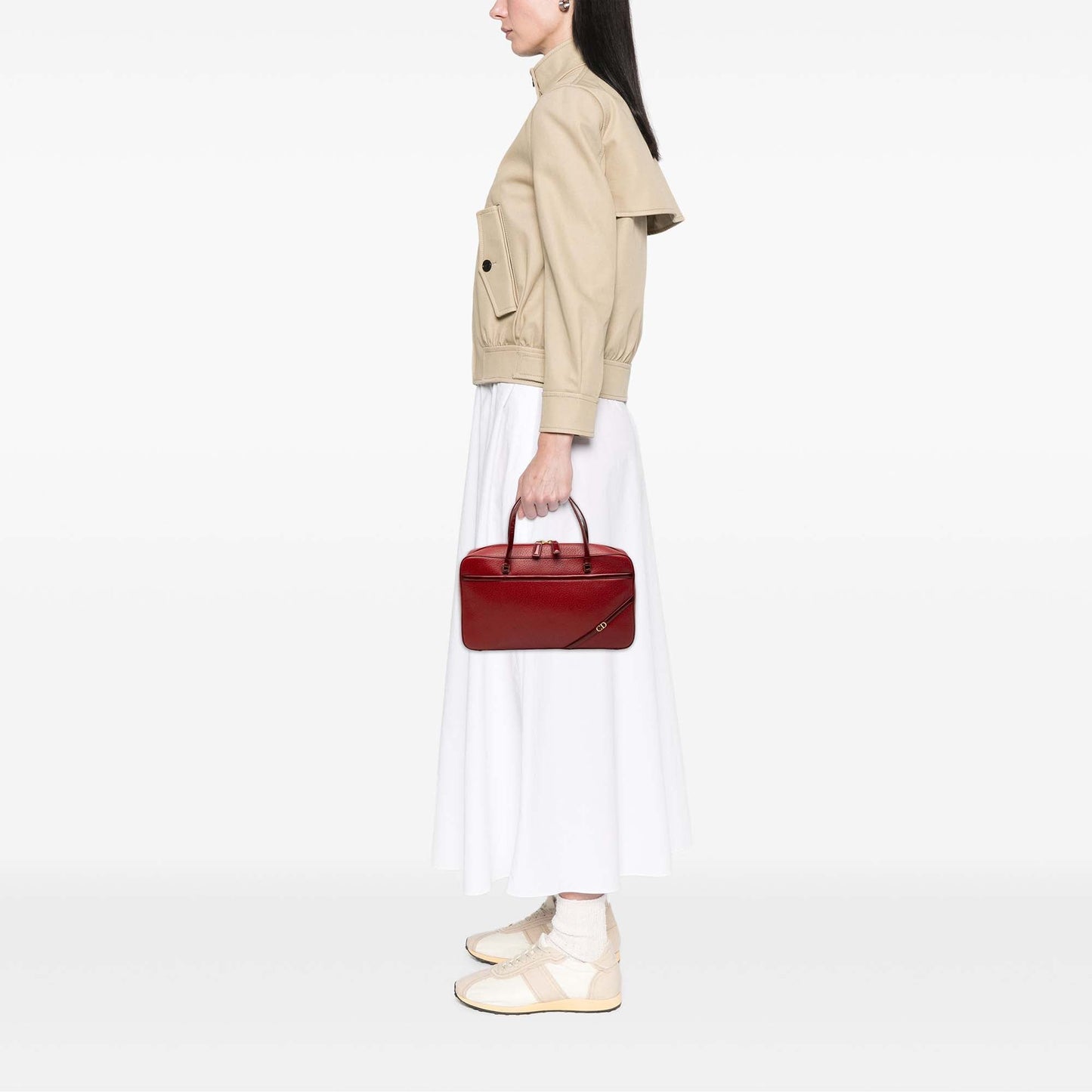 Dior Leather Top Handle Bag