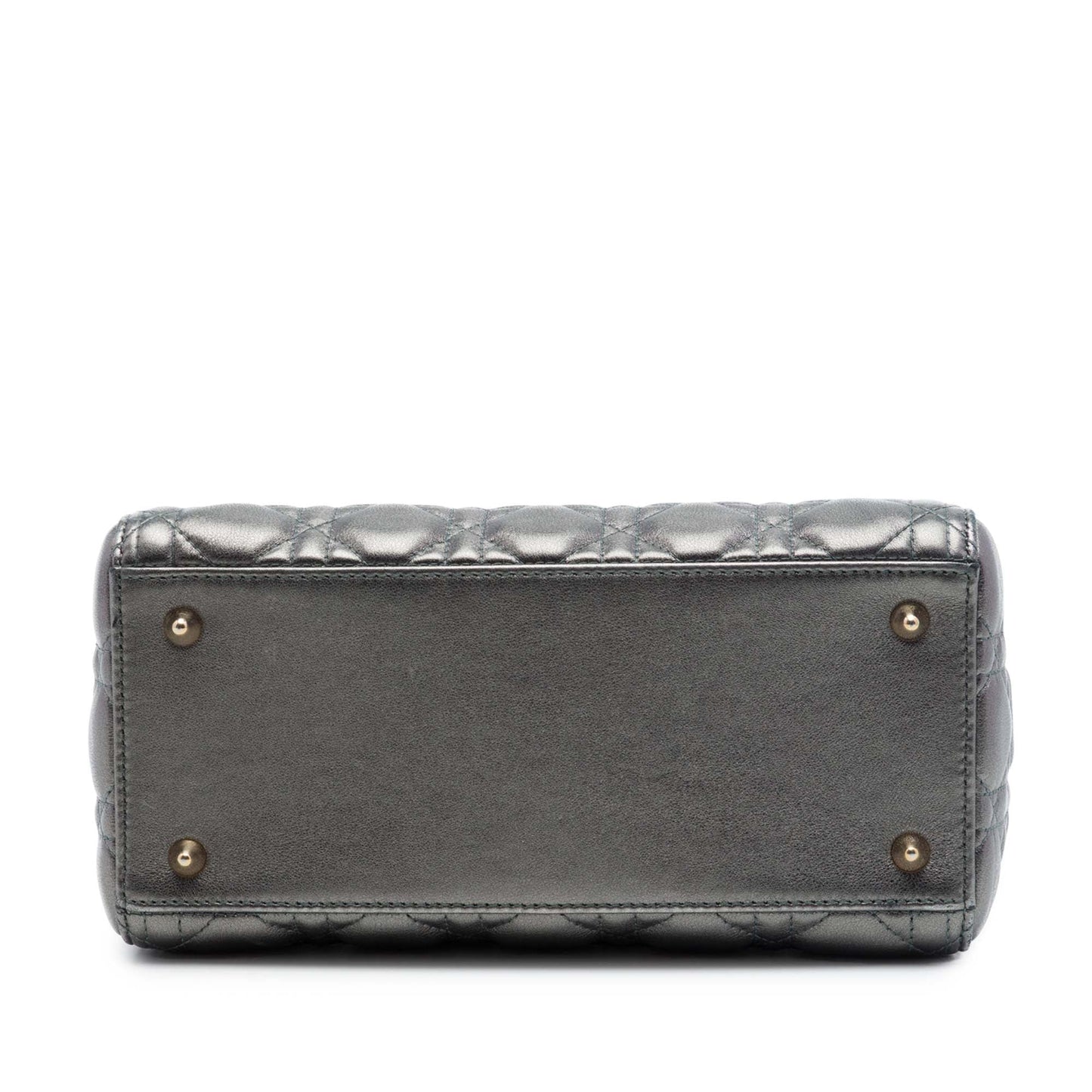 Dior Medium Metallic Lambskin Cannage Lady Dior