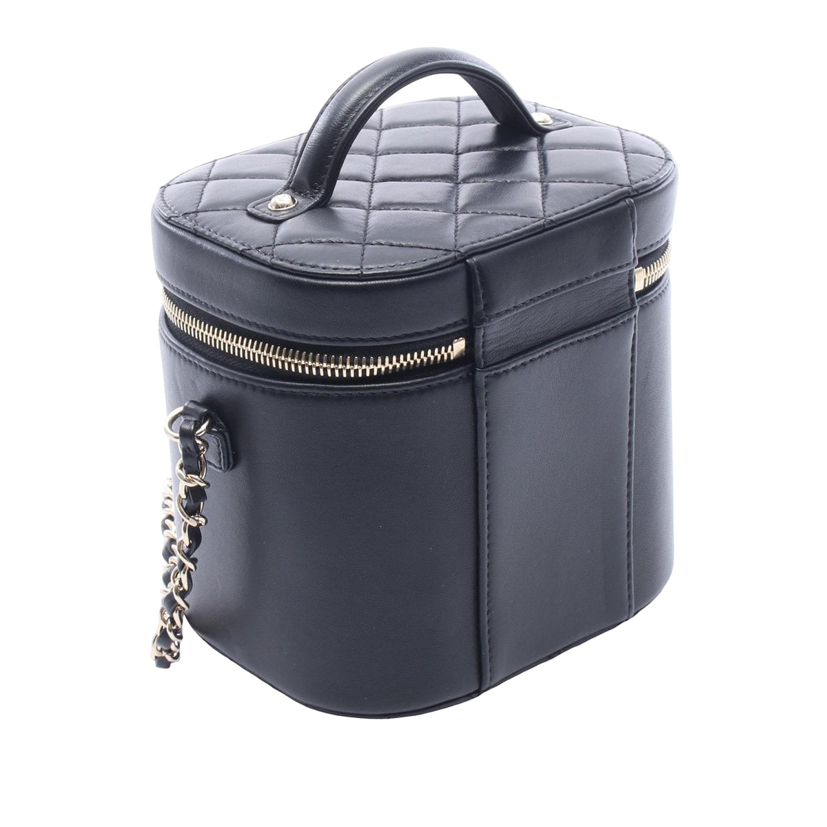 Chanel Lambskin CC Giant Crystal Mania Vanity Case — Black