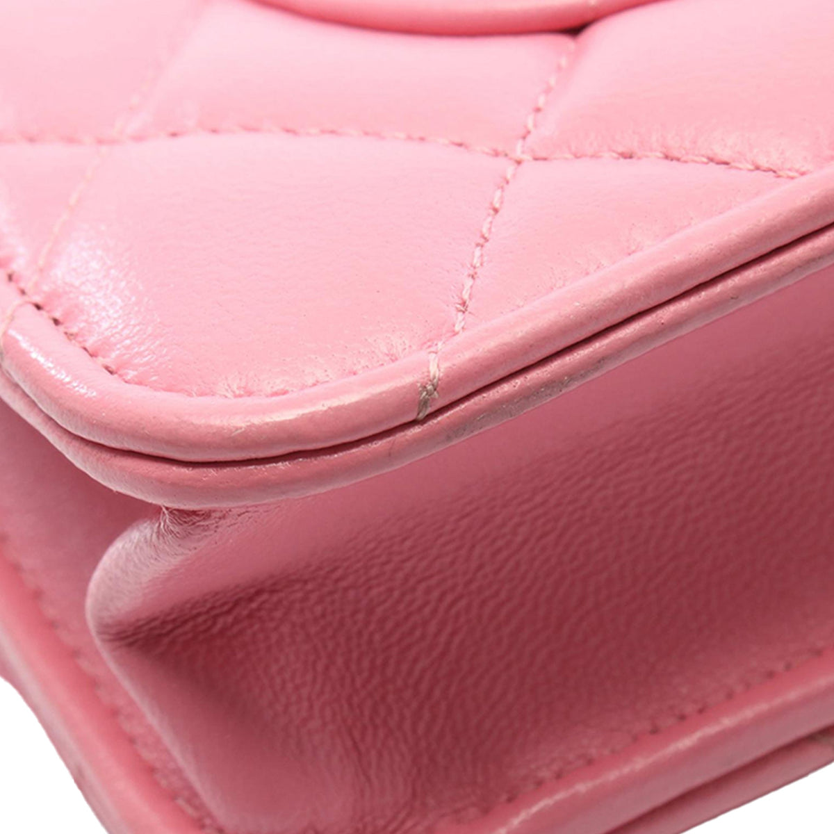Chanel CC Quilted Lambskin Wallet On Chain