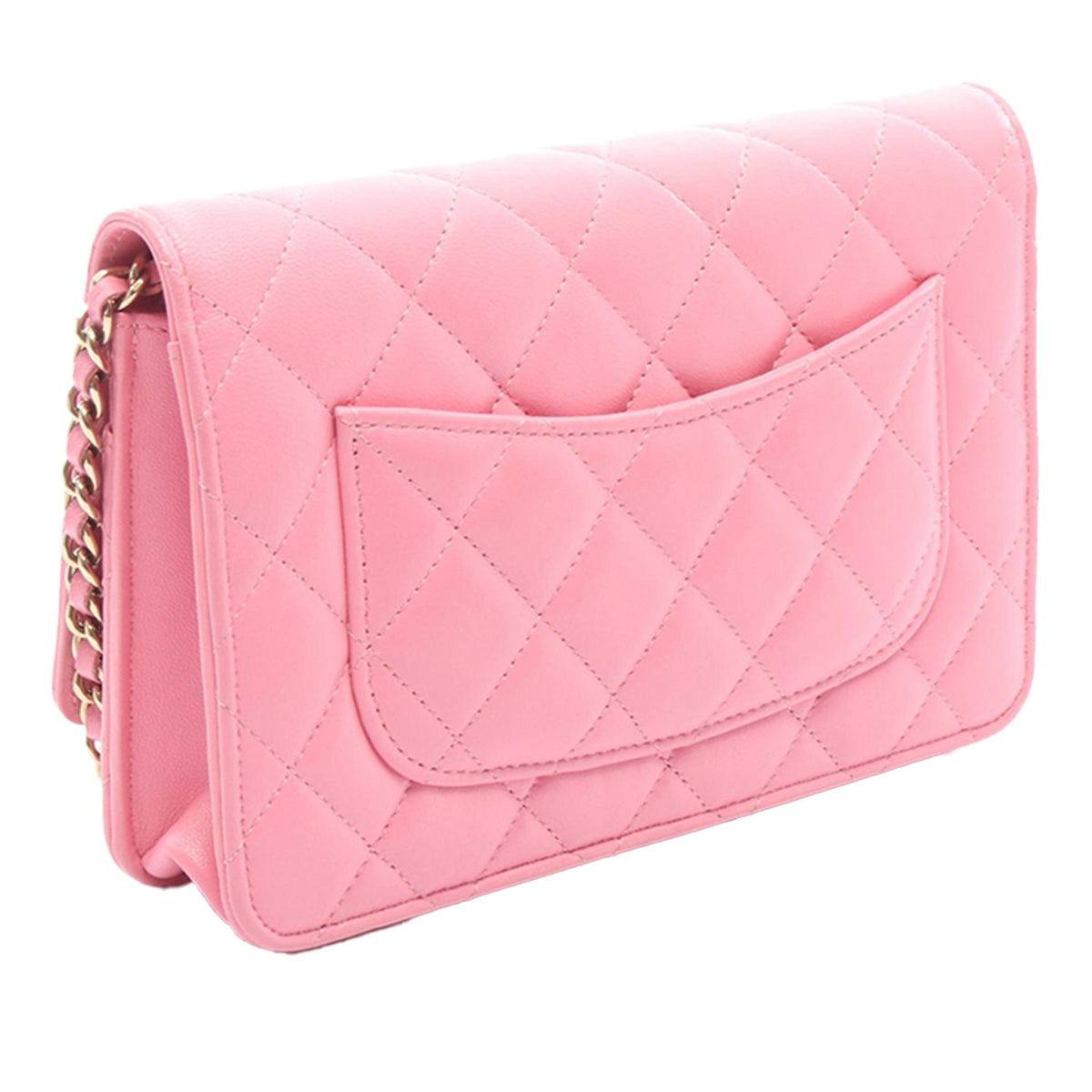 Chanel CC Quilted Lambskin Wallet On Chain