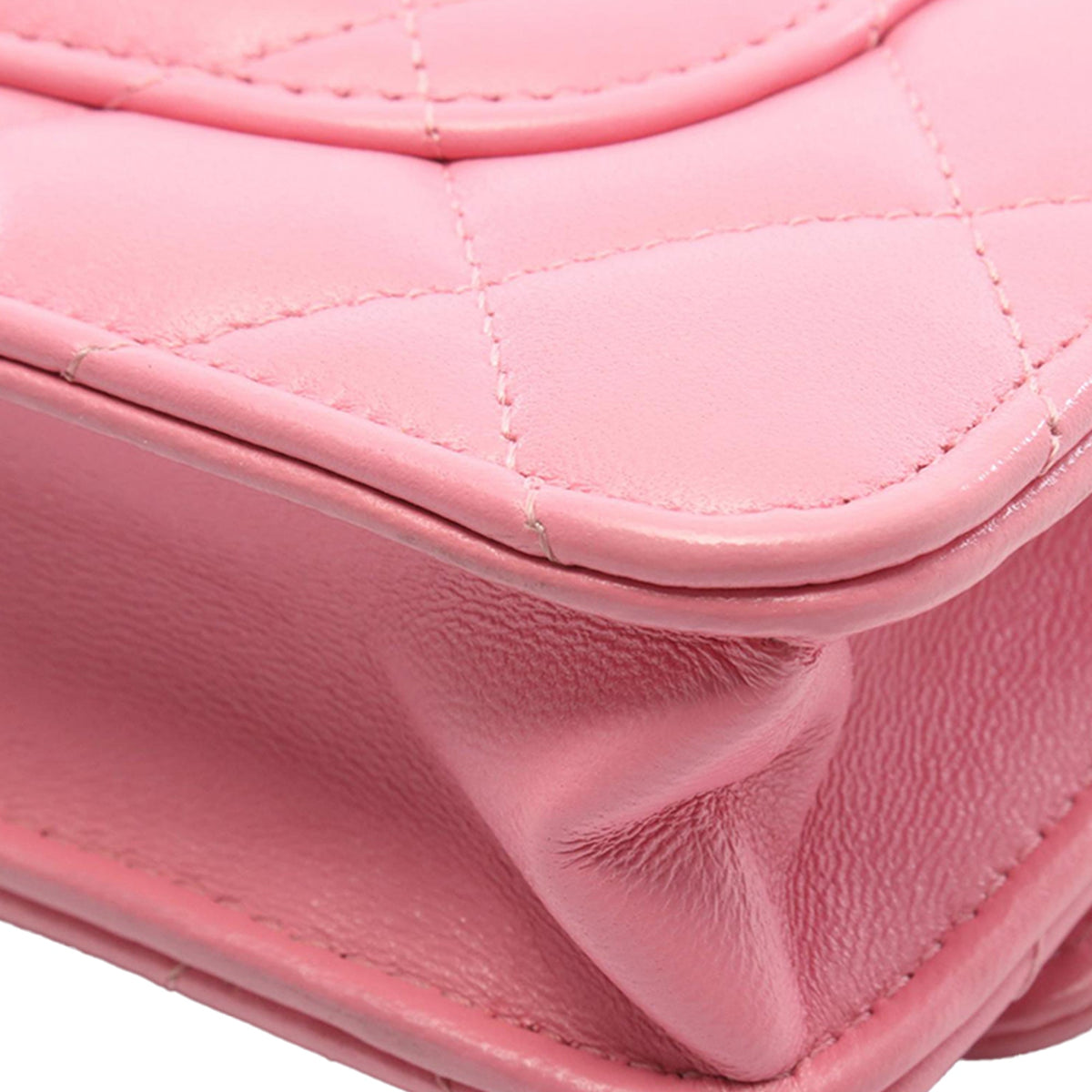 Chanel CC Quilted Lambskin Wallet On Chain