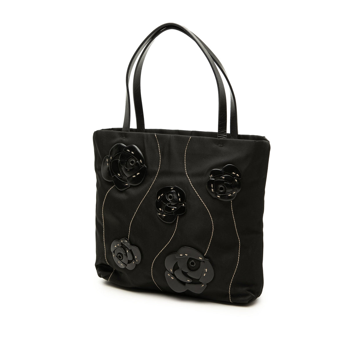 Prada Tessuto Rosette Tote