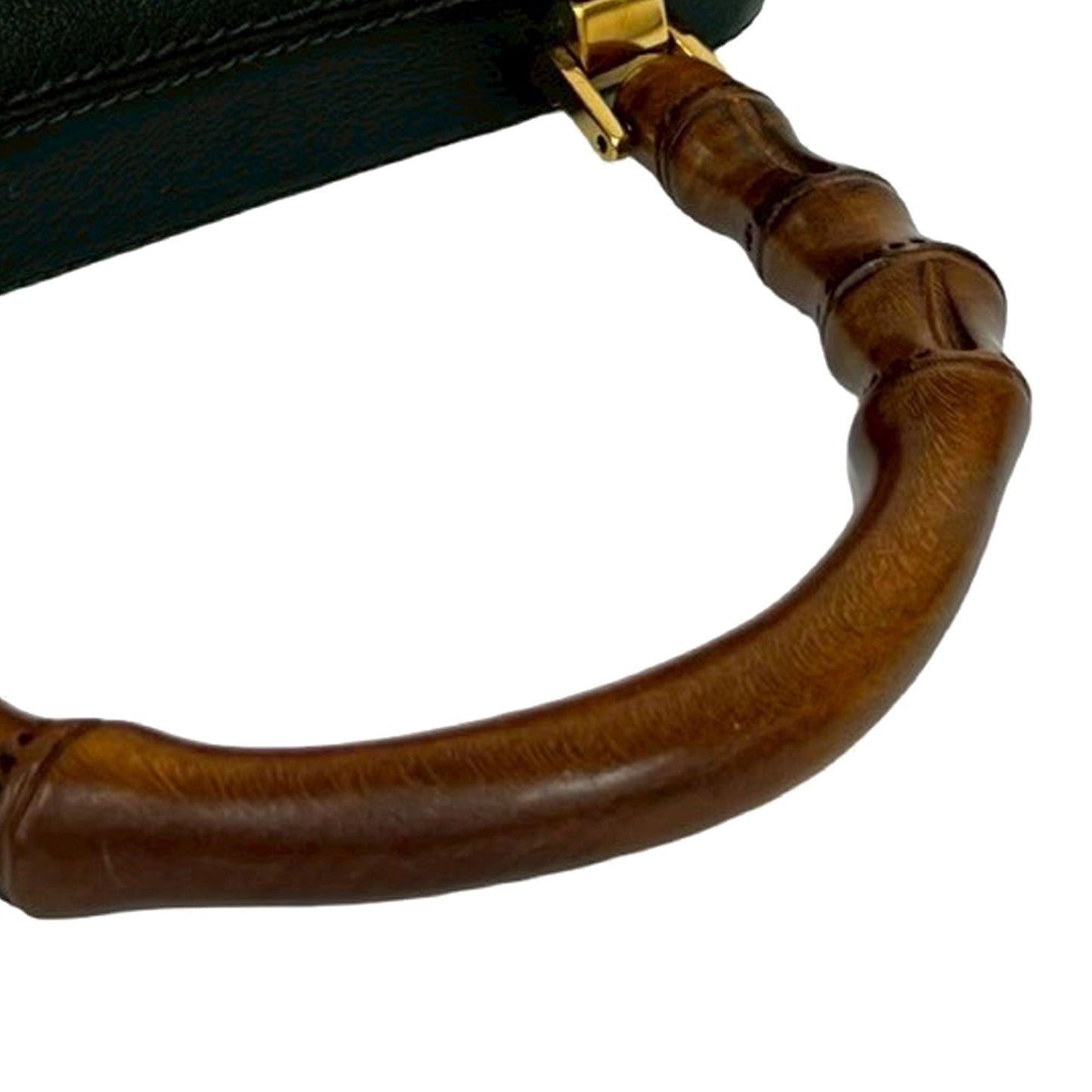 Gucci Medium Grained Calfskin Bamboo Lady Lock Handbag