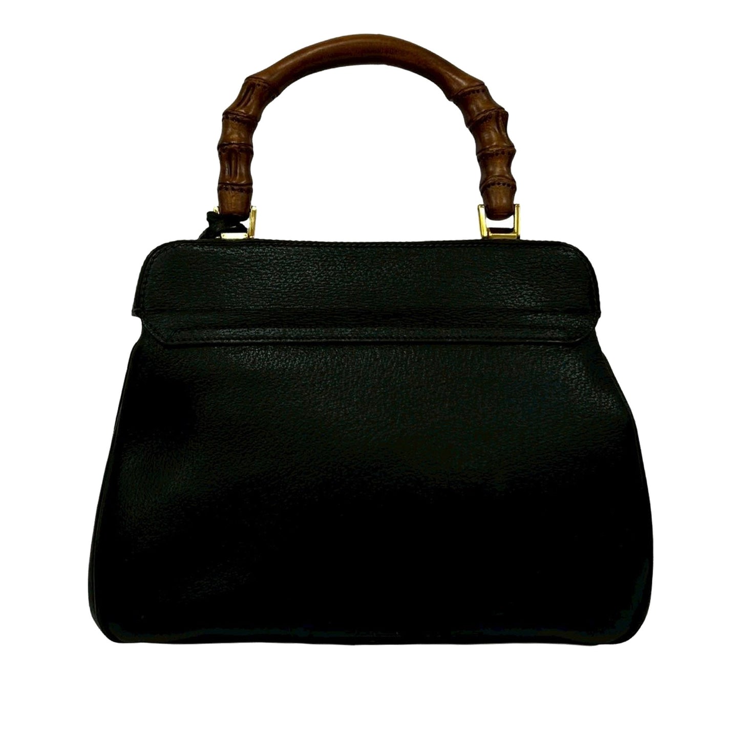 Gucci Medium Grained Calfskin Bamboo Lady Lock Handbag