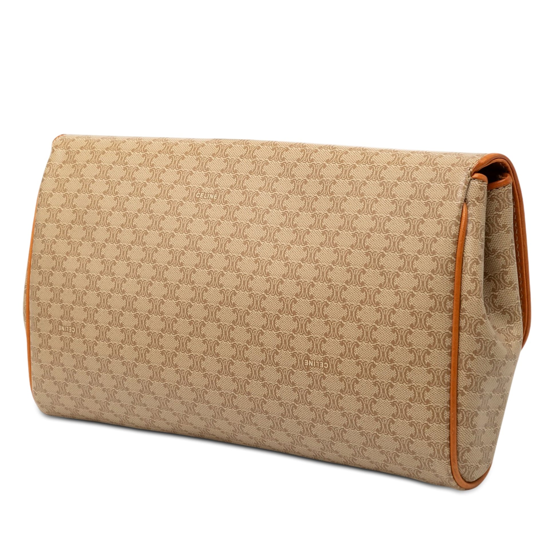 Celine Macadam Coated Canvas Clutch