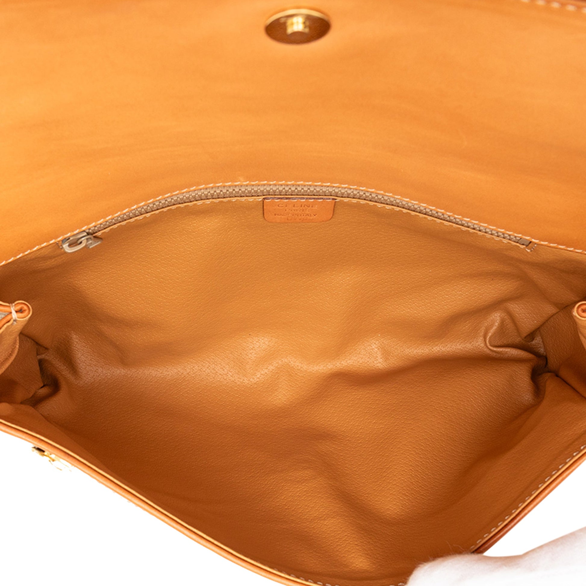 Celine Macadam Coated Canvas Clutch