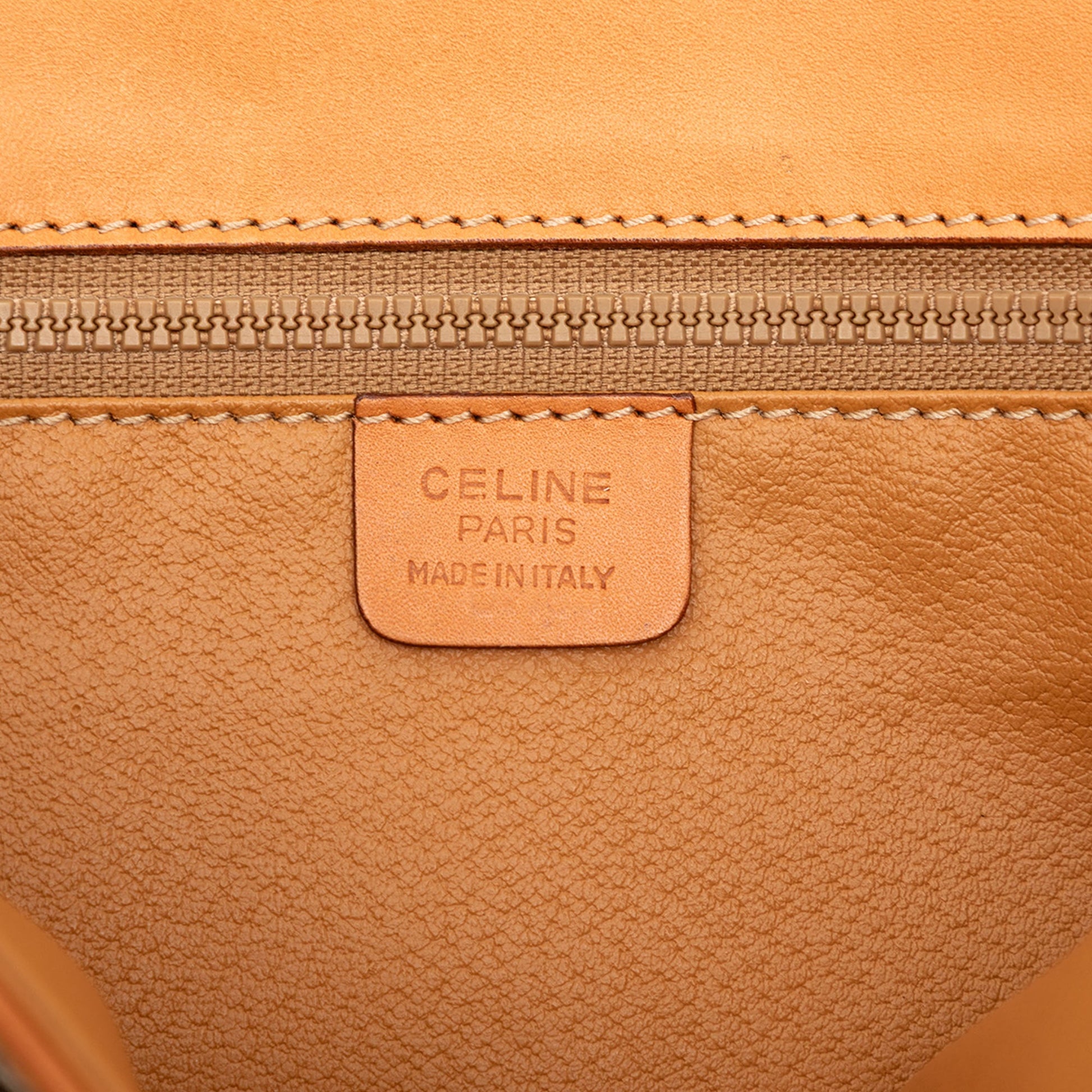 Celine Macadam Coated Canvas Clutch
