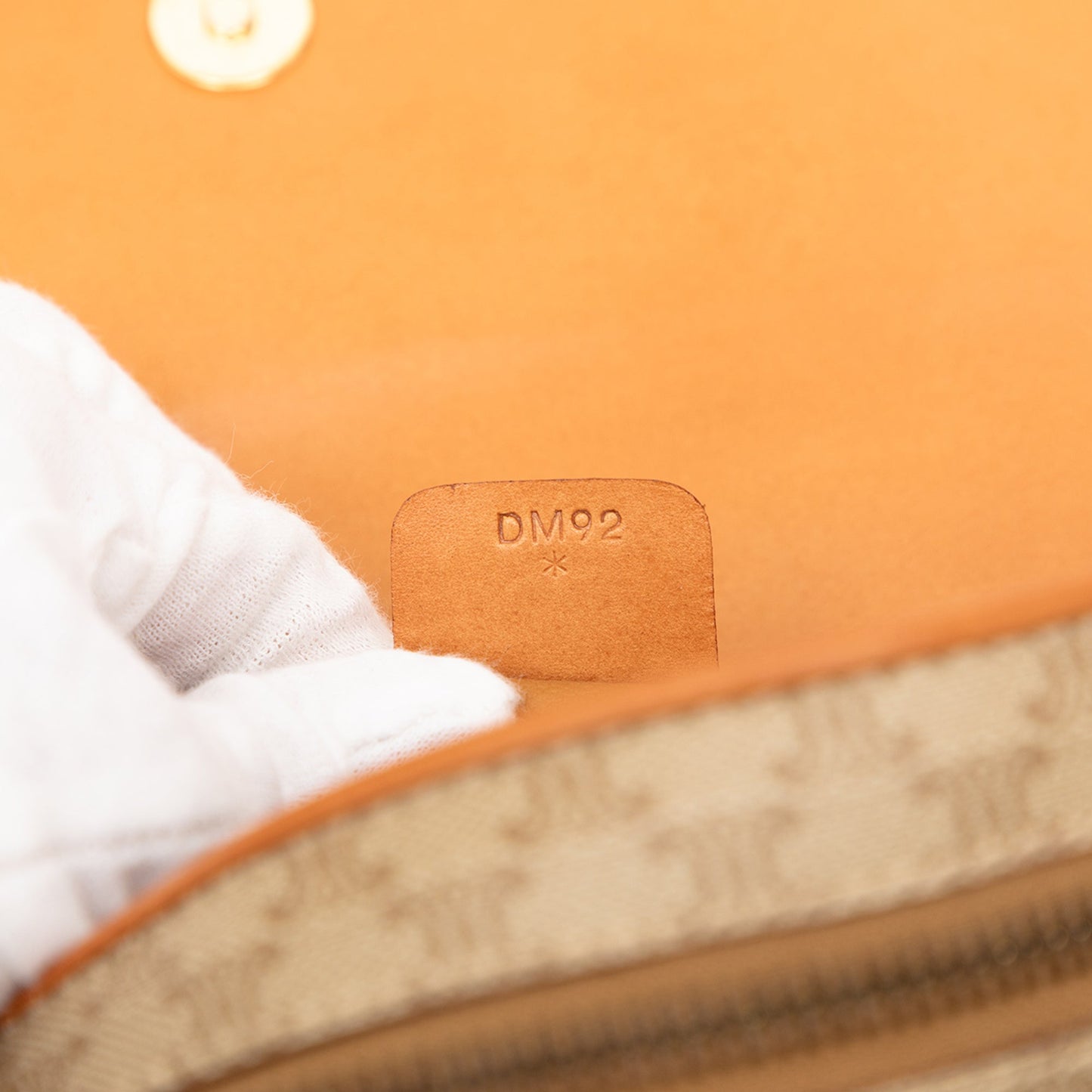 Celine Macadam Coated Canvas Clutch