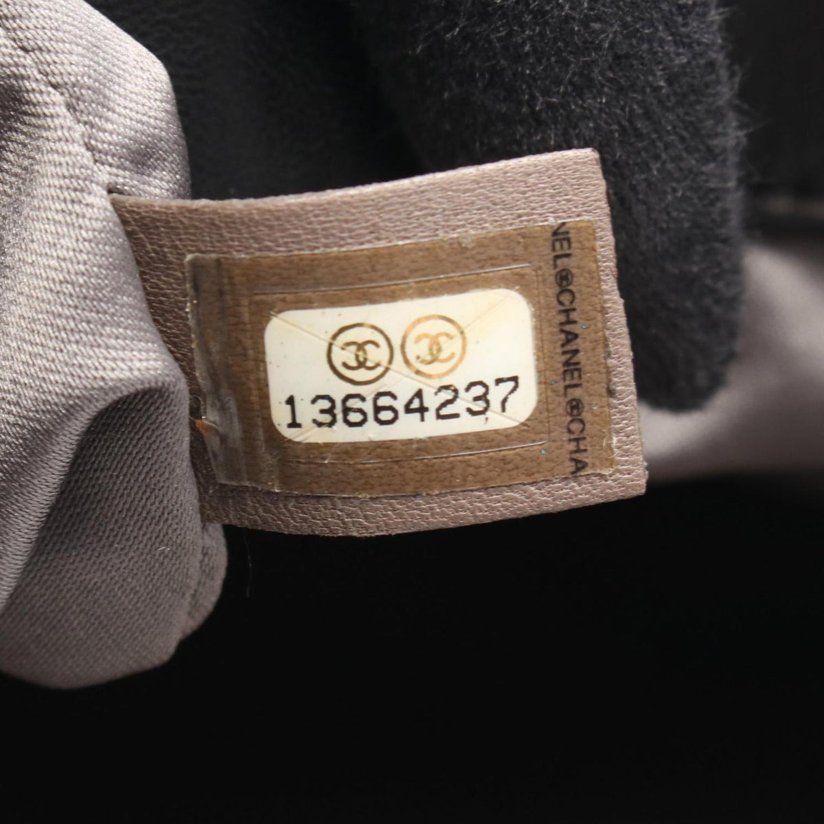 Chanel CC Lambskin Drawstring Tote — Black