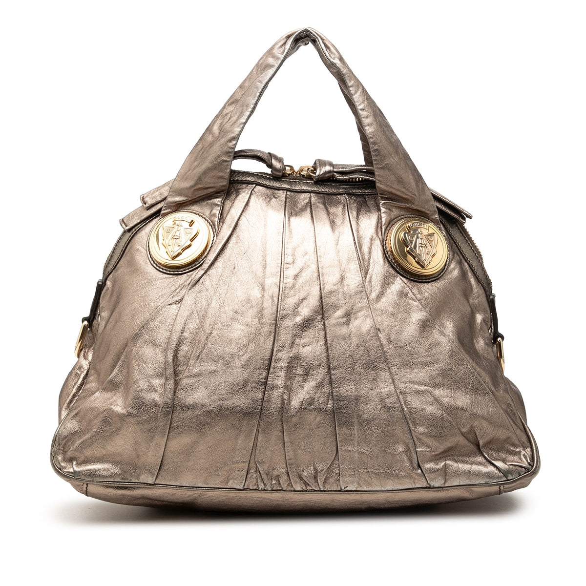 Gucci Large Metallic Calfskin Hysteria Satchel