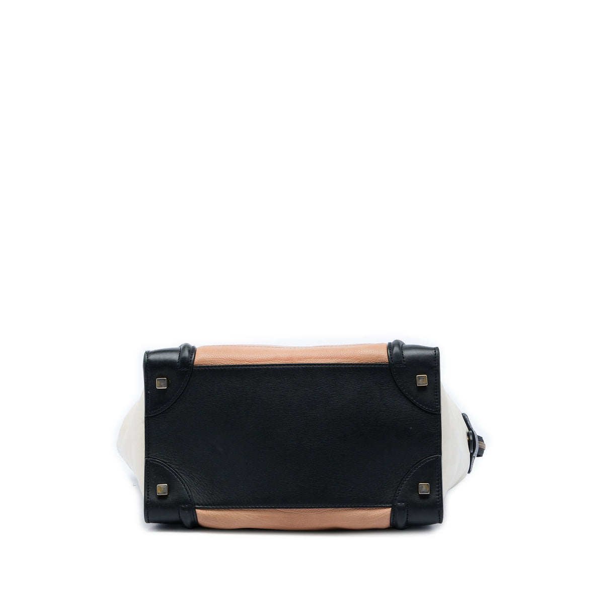 Celine Mini Tricolor Leather Luggage Tote