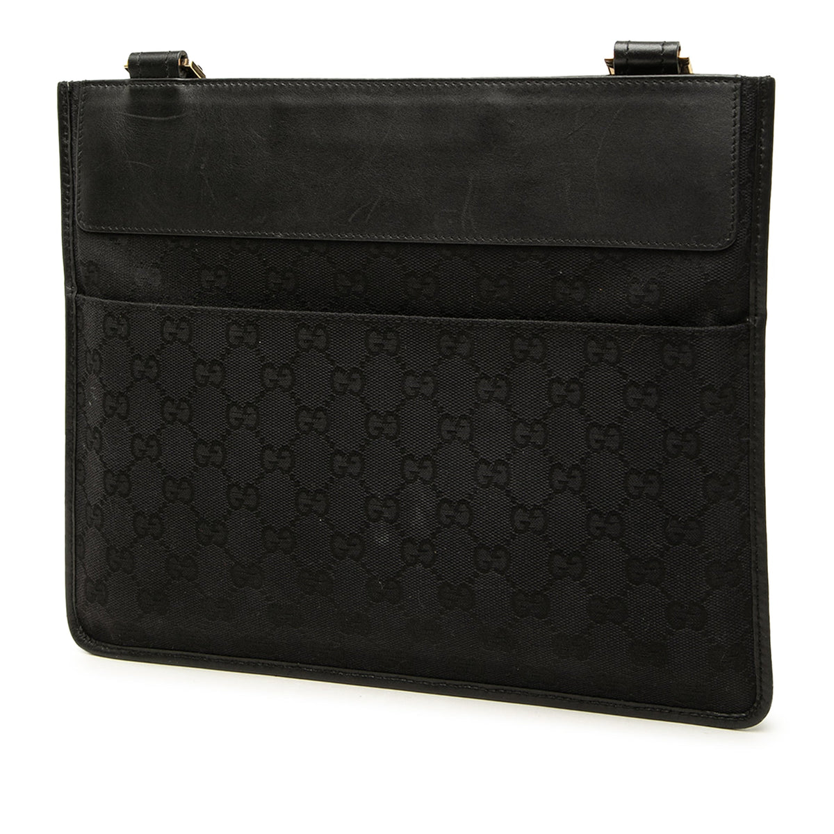 Gucci GG Canvas and Calfskin Crossbody