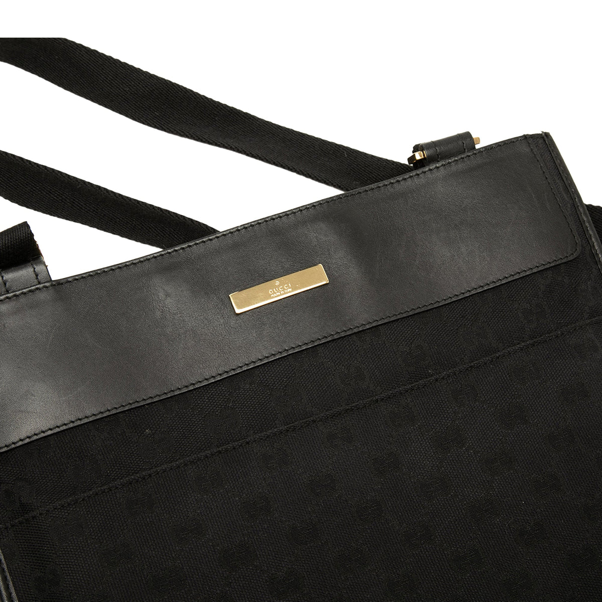 Gucci GG Canvas and Calfskin Crossbody