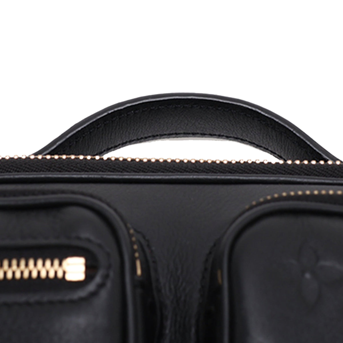 Louis Vuitton Monogram Empreinte Utility Satchel — Black