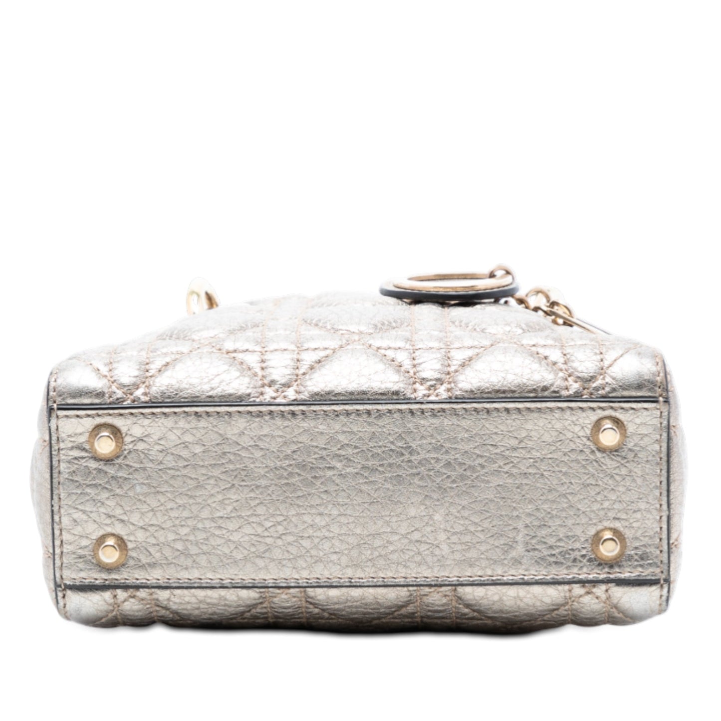 Dior Mini Metallic Calfskin Cannage Supple Lady Dior