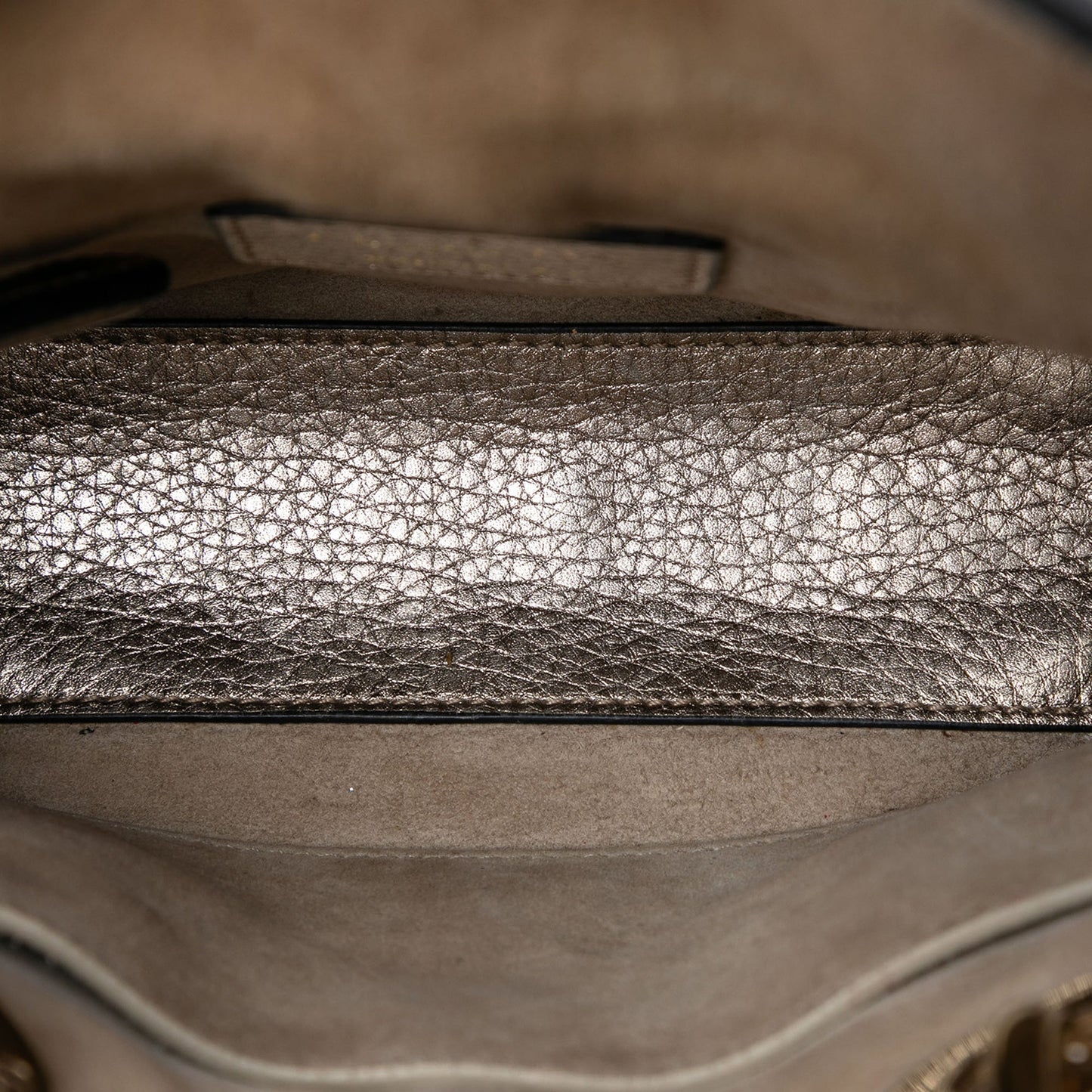 Dior Mini Metallic Calfskin Cannage Supple Lady Dior