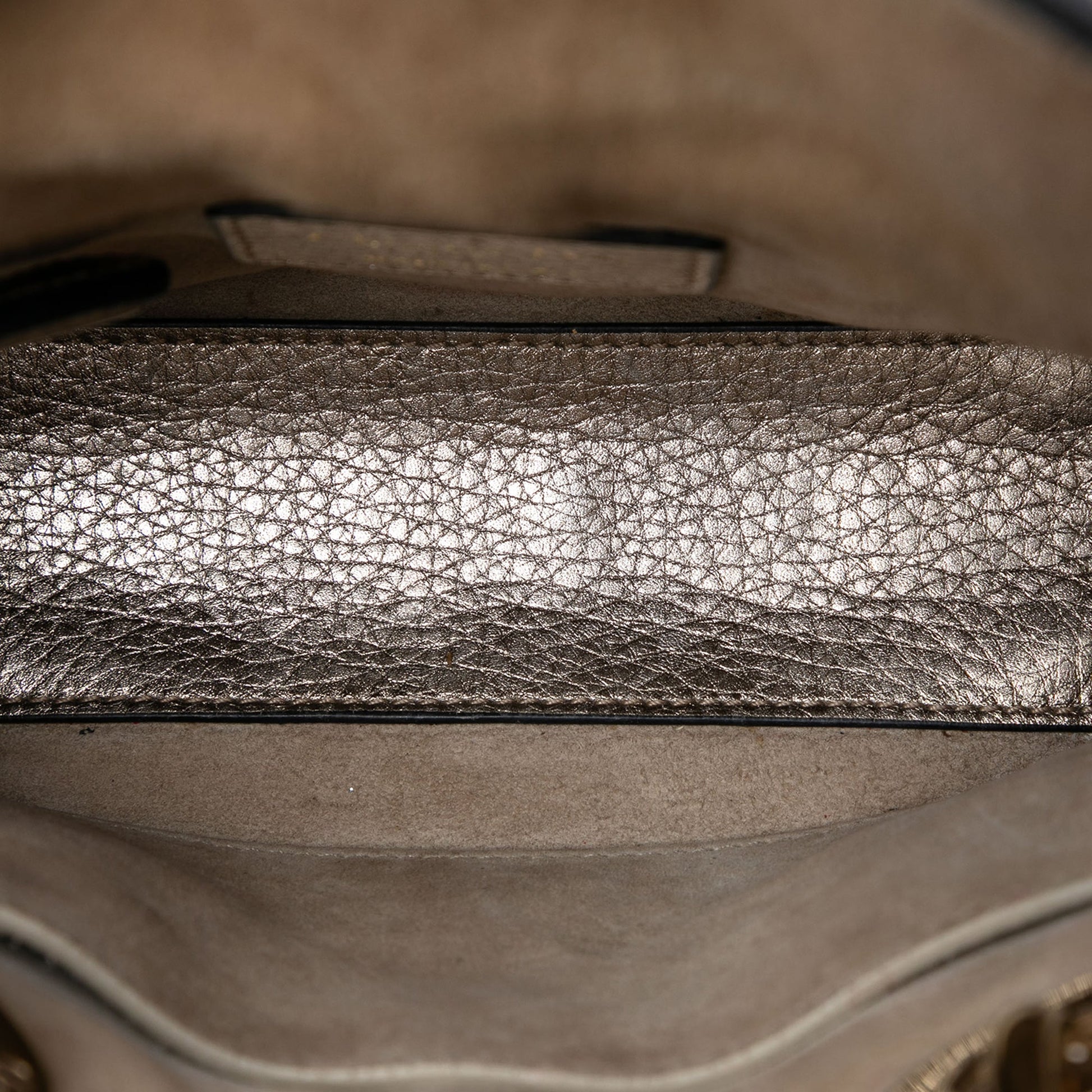 Dior Mini Metallic Calfskin Cannage Supple Lady Dior