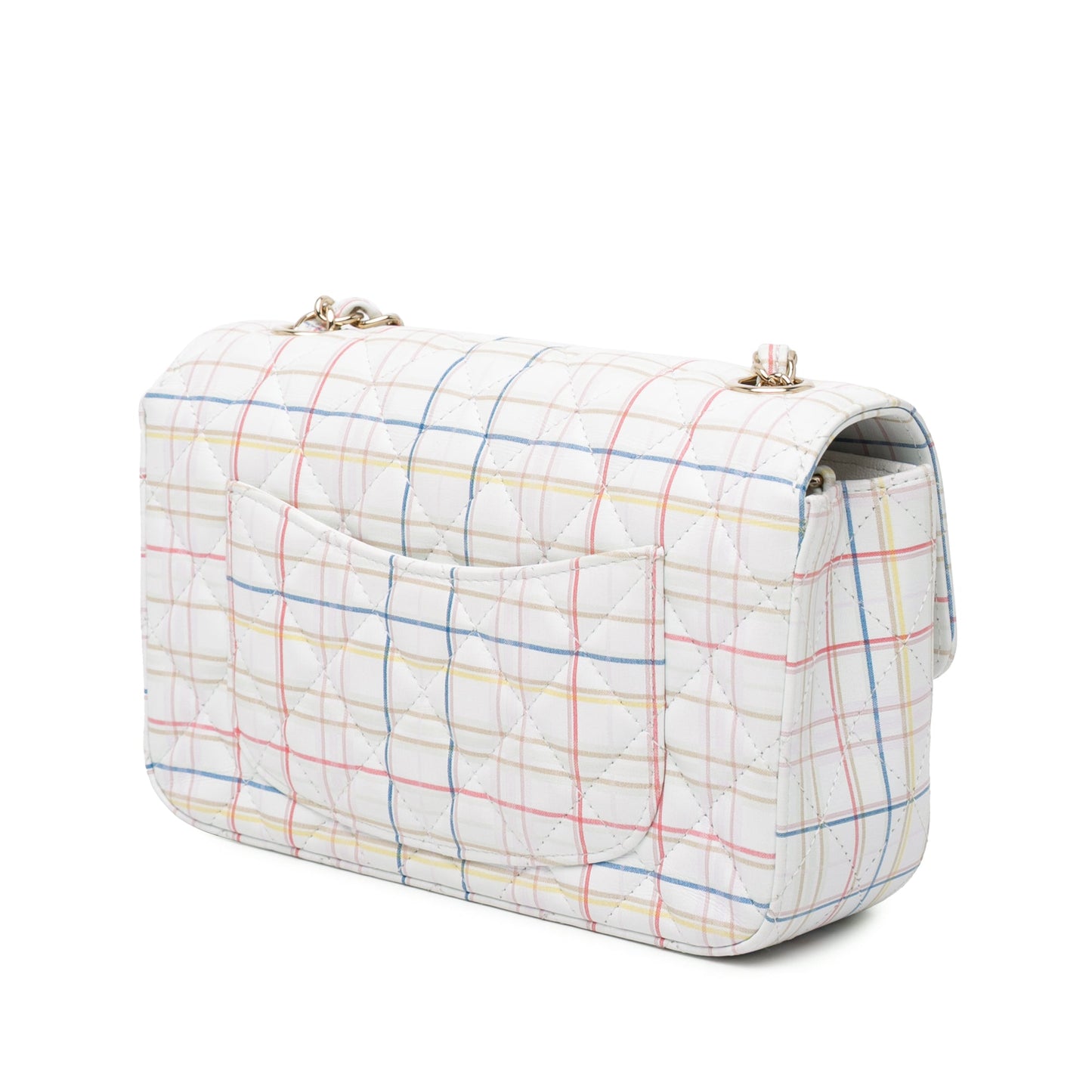 Mini Rectangular Classic Printed Calfskin Single Flap
