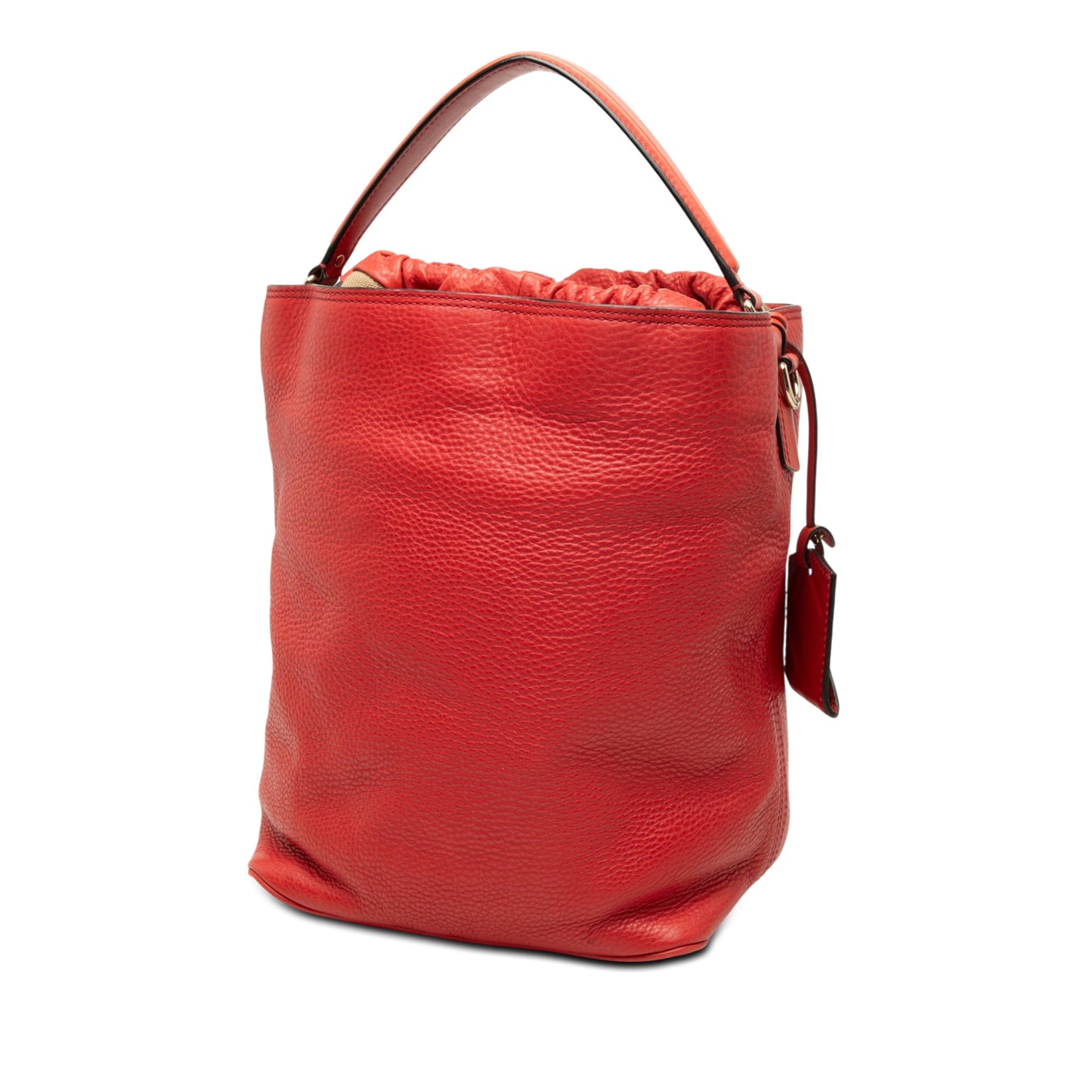 Burberry House Check Canvas and Calfskin Ashby Bucket Bag