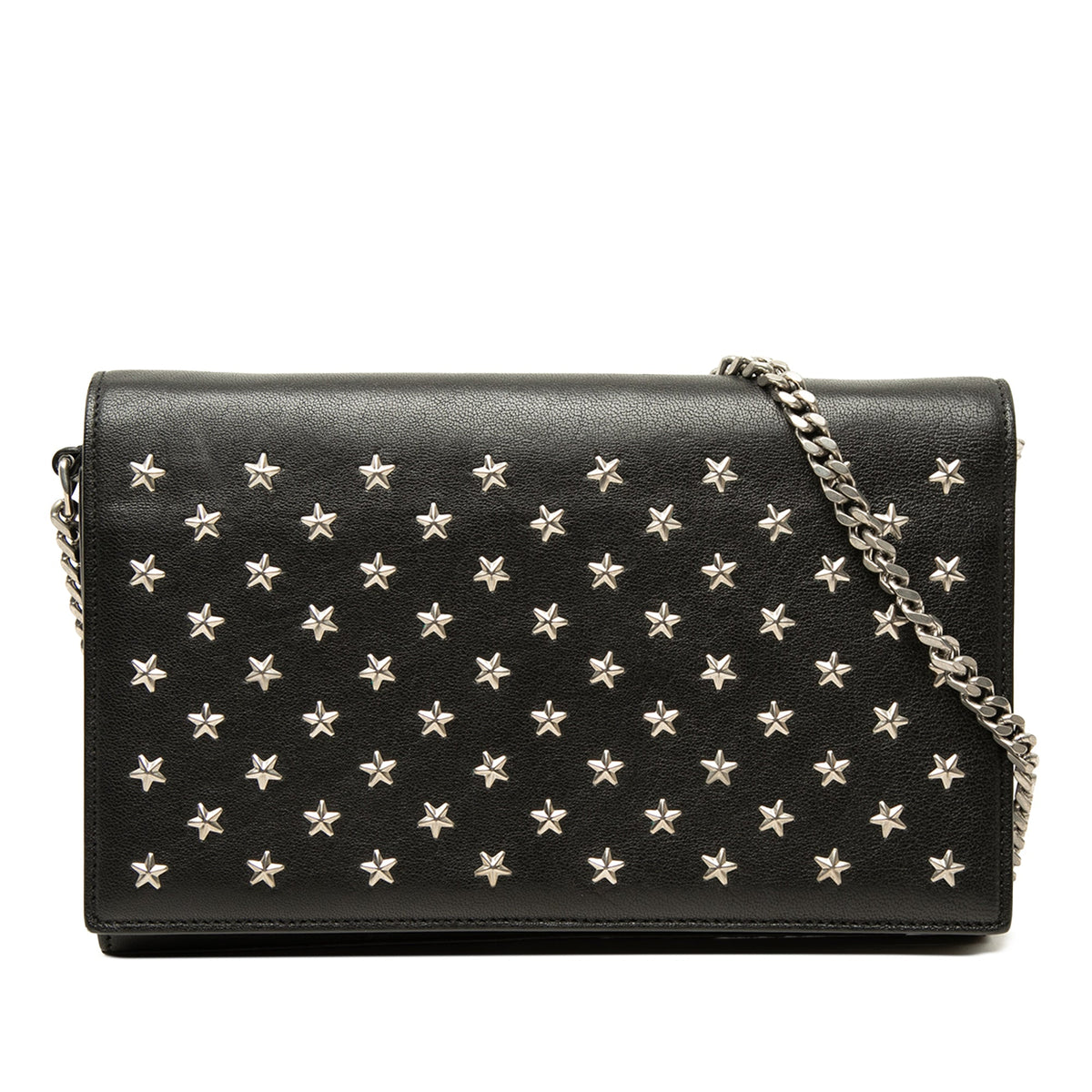Saint Laurent Calfskin Star Studded Kate Wallet On Chain